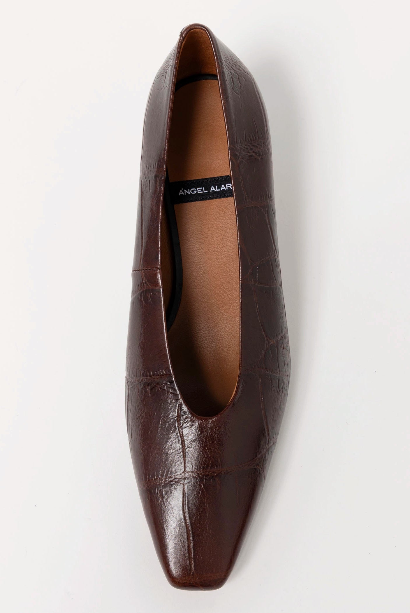 swatch_Brown Croco angel alarcon leather pump
