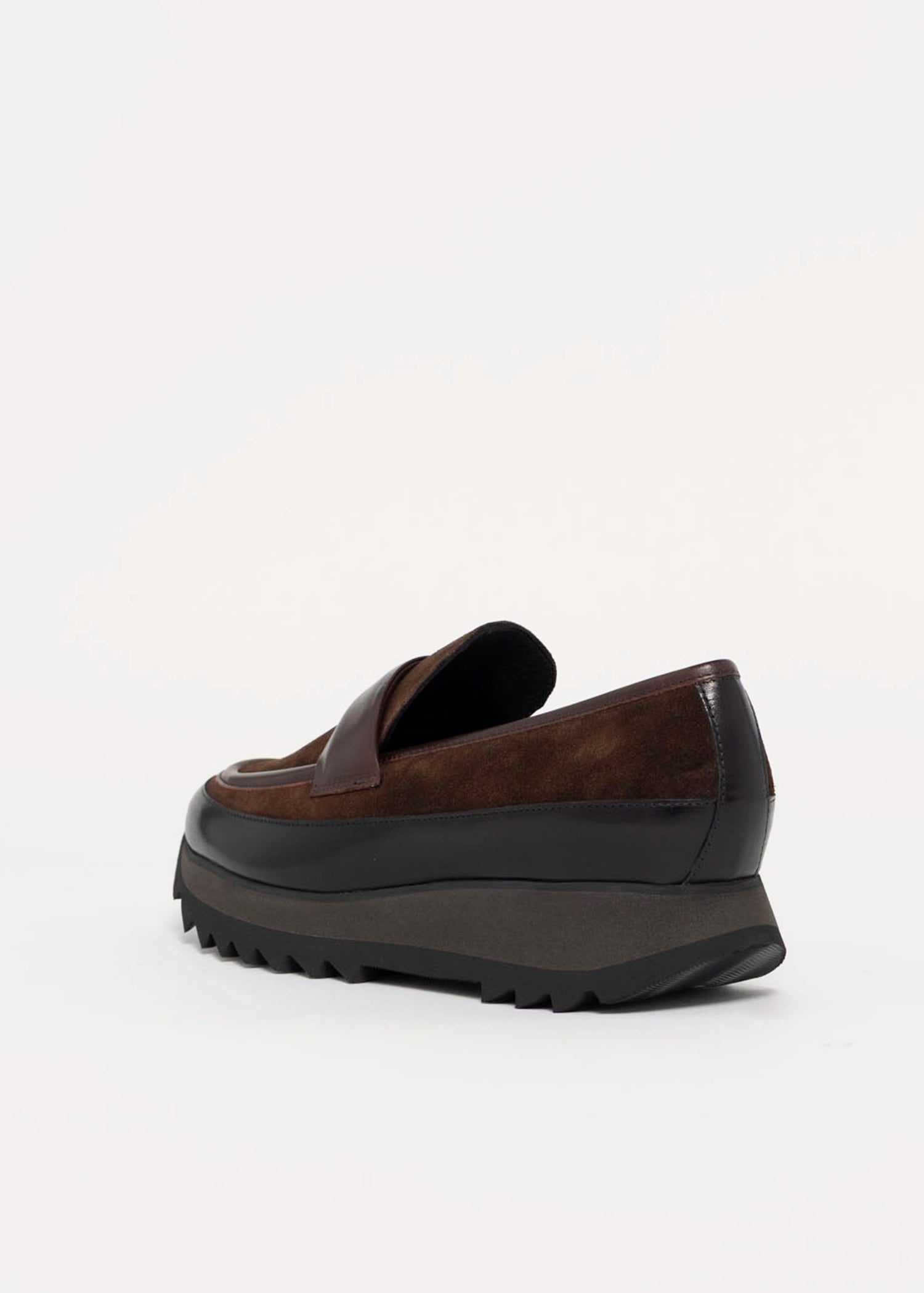 swatch_Black/Brown l'idea suede and leather sport loafer