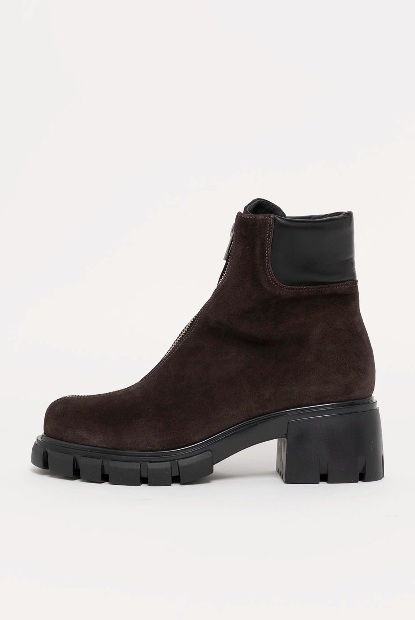 swatch_Chocolate Suede l'idea center zip boot