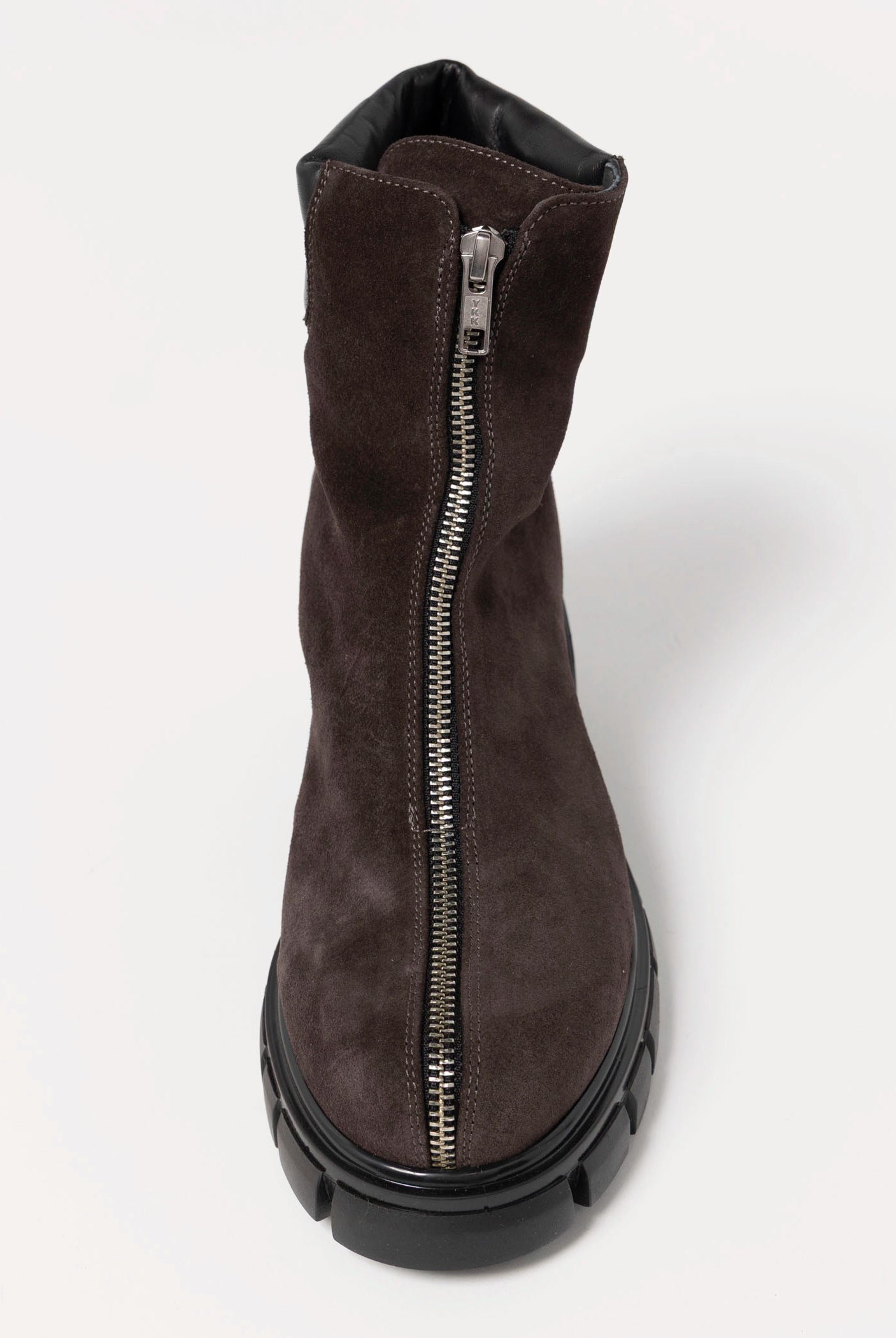 swatch_Chocolate Suede l'idea center zip boot