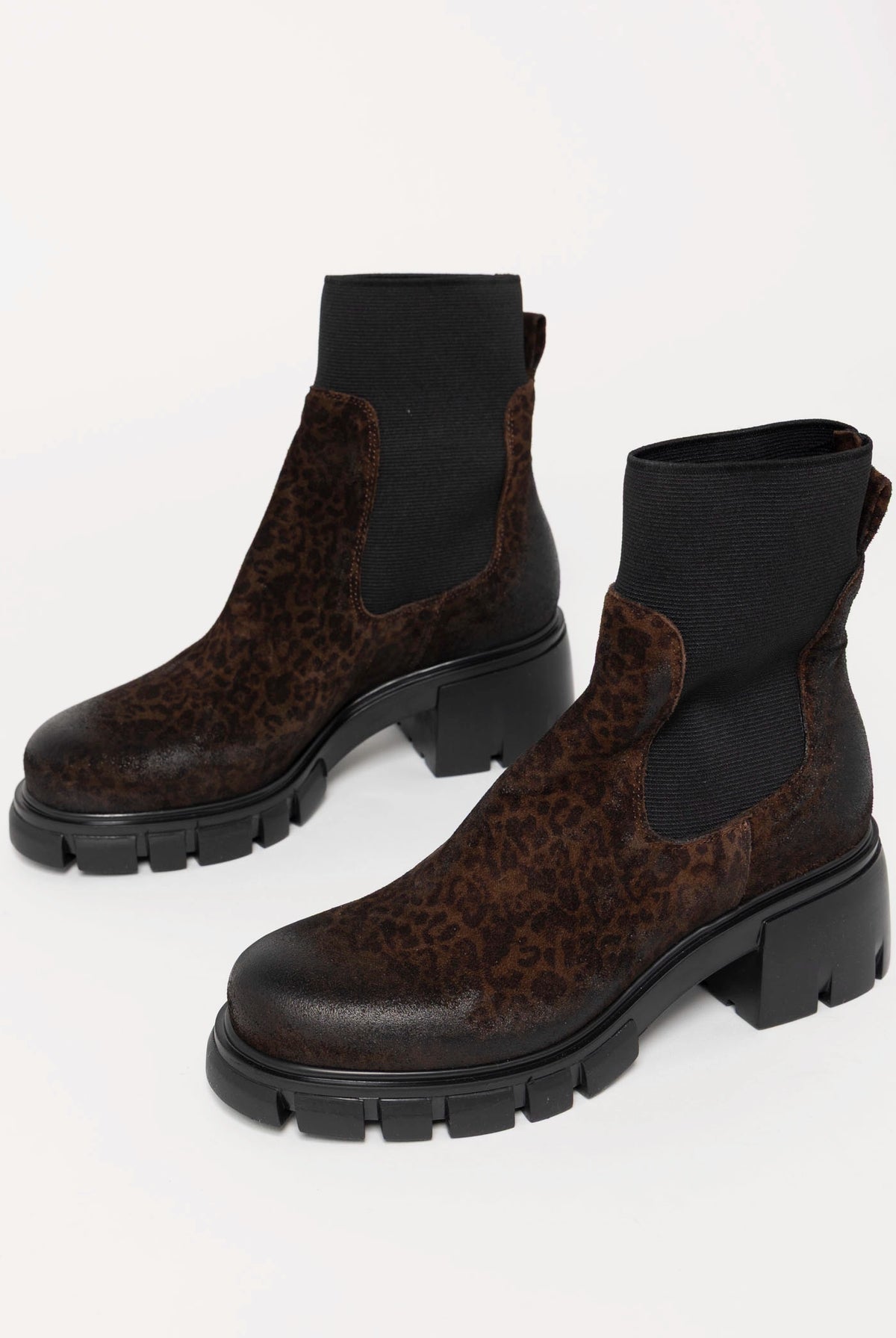swatch_Leopard Suede l'idea lug sole sock boot