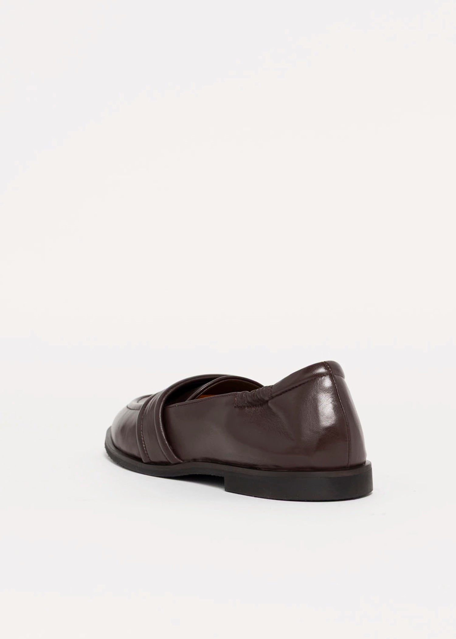 swatch_Brown Leather mara bini sally loafer