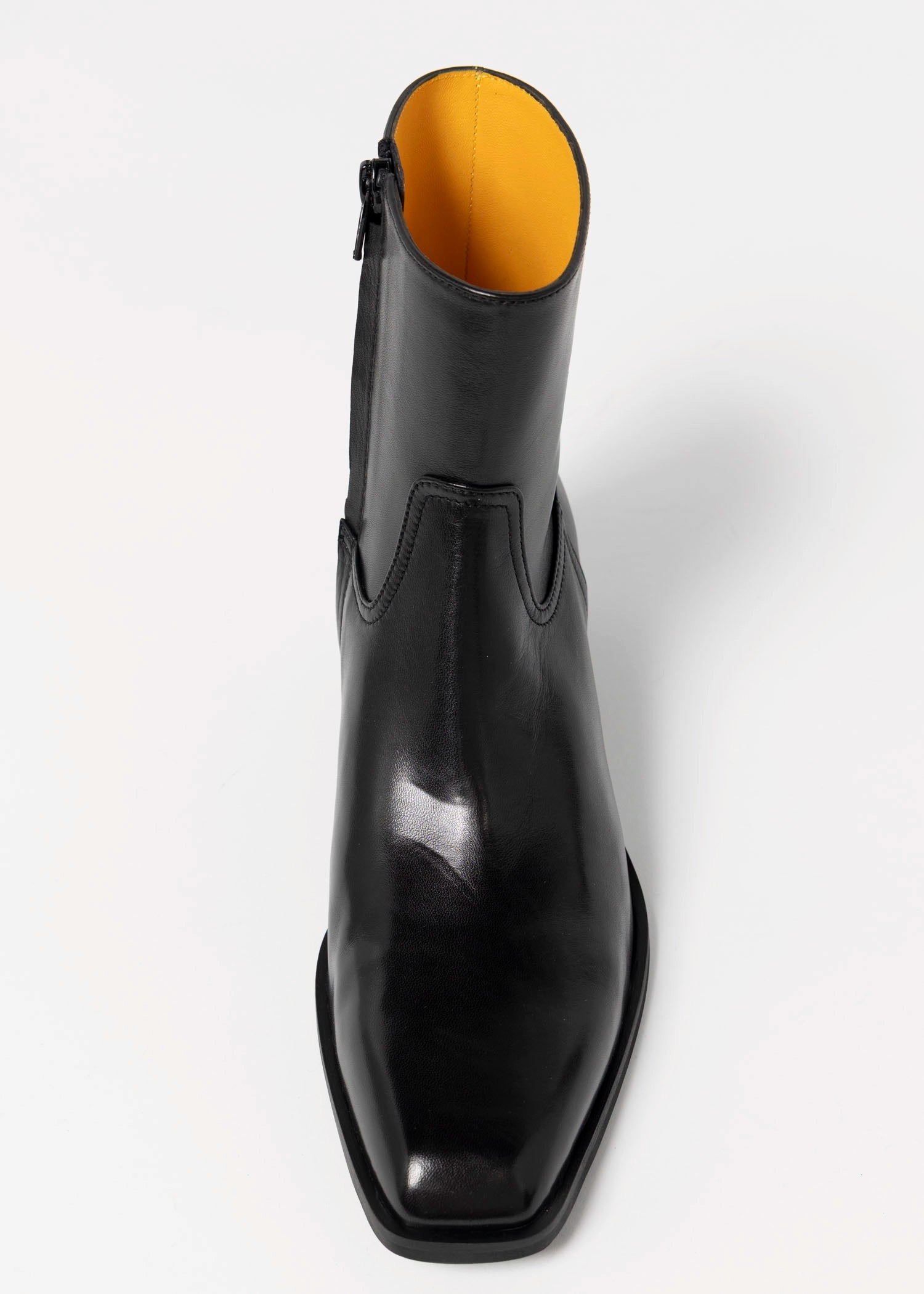swatch_Black Leather mara bini claire leather ankle boot