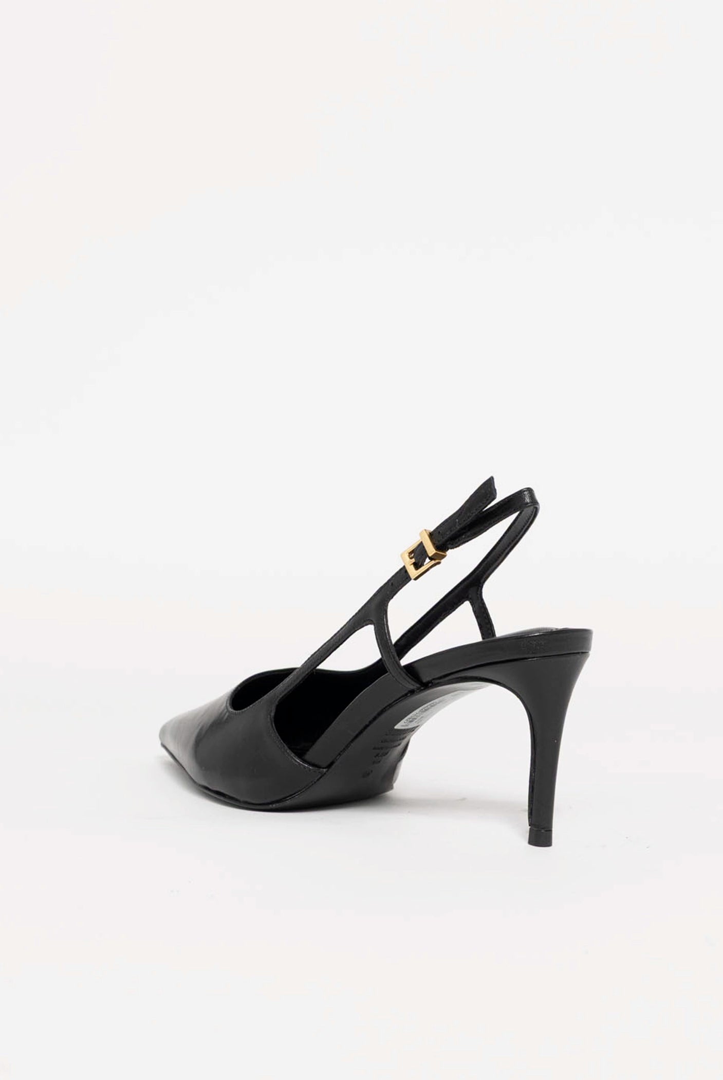 swatch_Black Leather schutz boris mid heel slingback pump