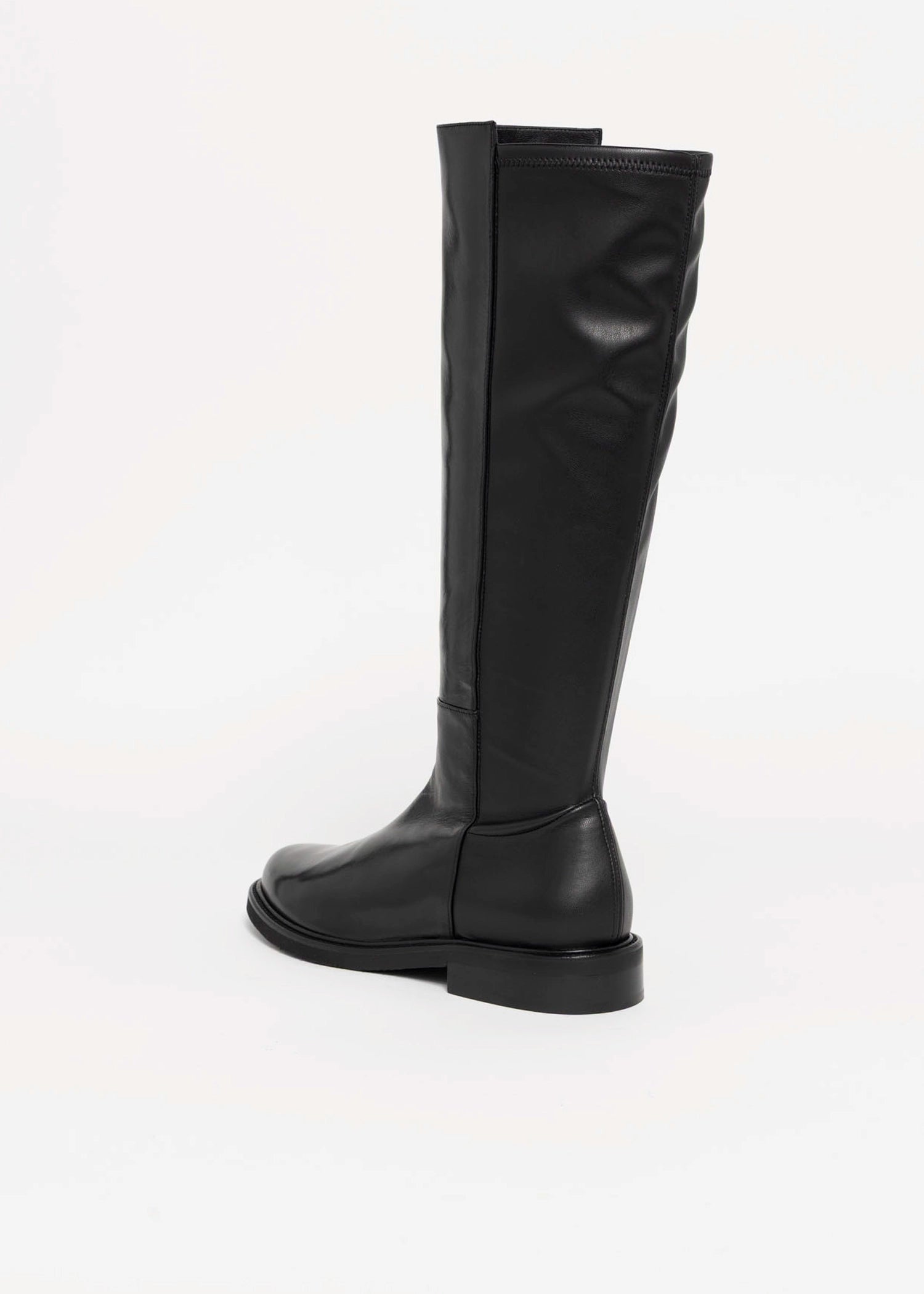 swatch_Black Leather mara bini tall leather riding boot