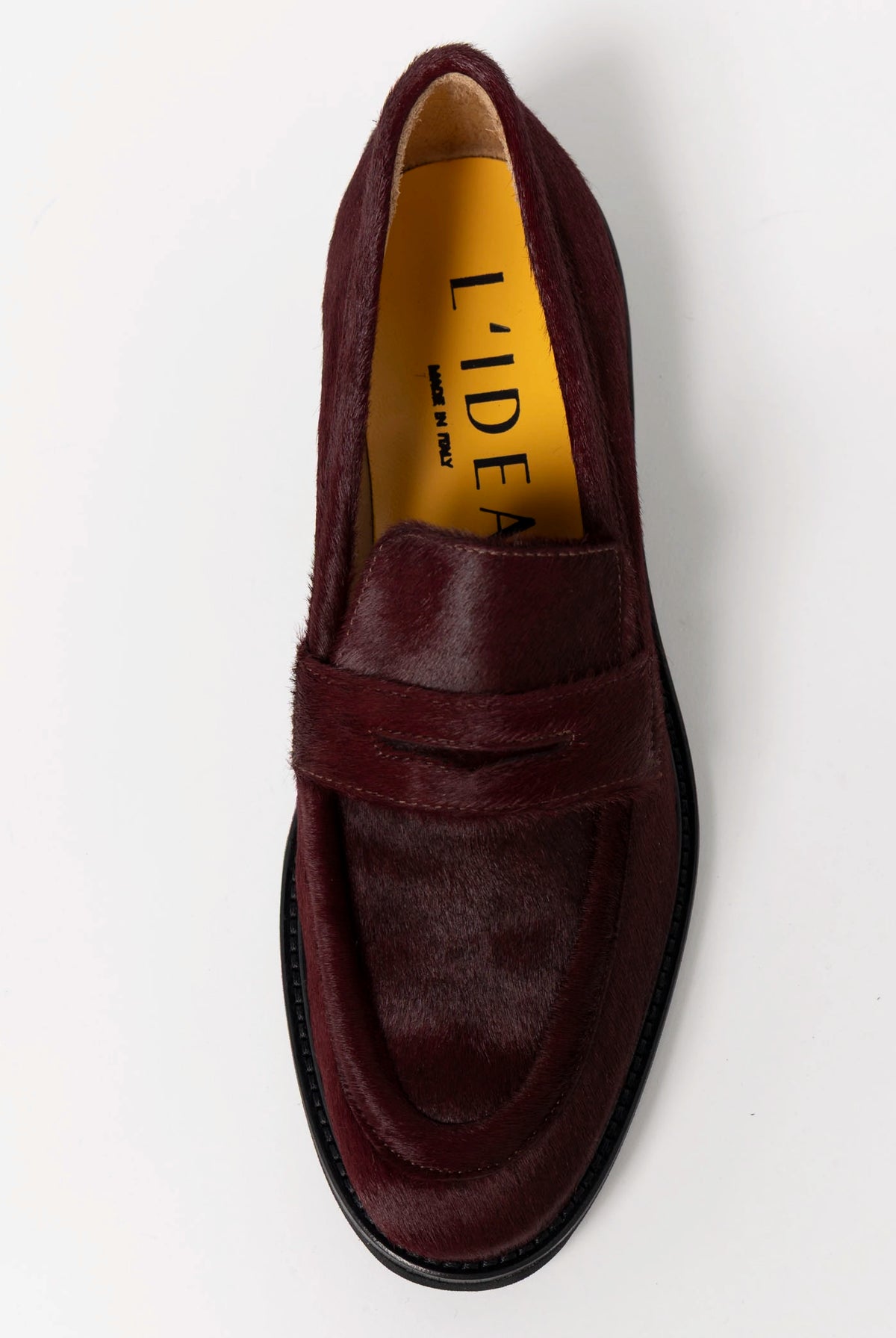 swatch_Bordo Haircalf l'idea haircalf penny loafer