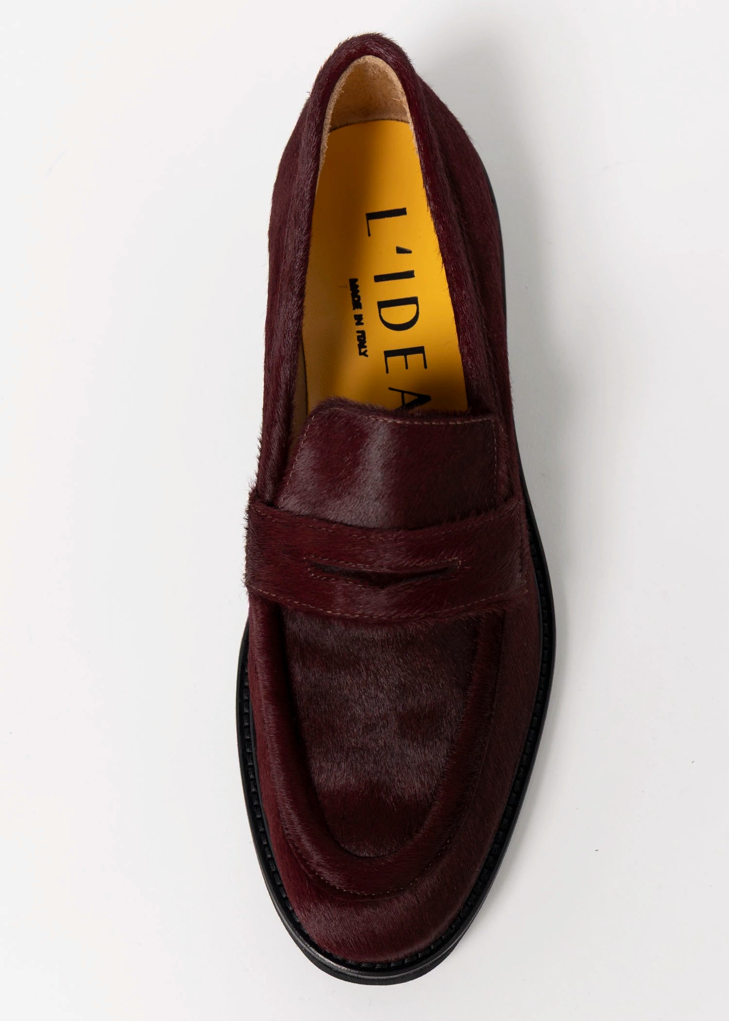 swatch_Bordo Haircalf l'idea haircalf penny loafer