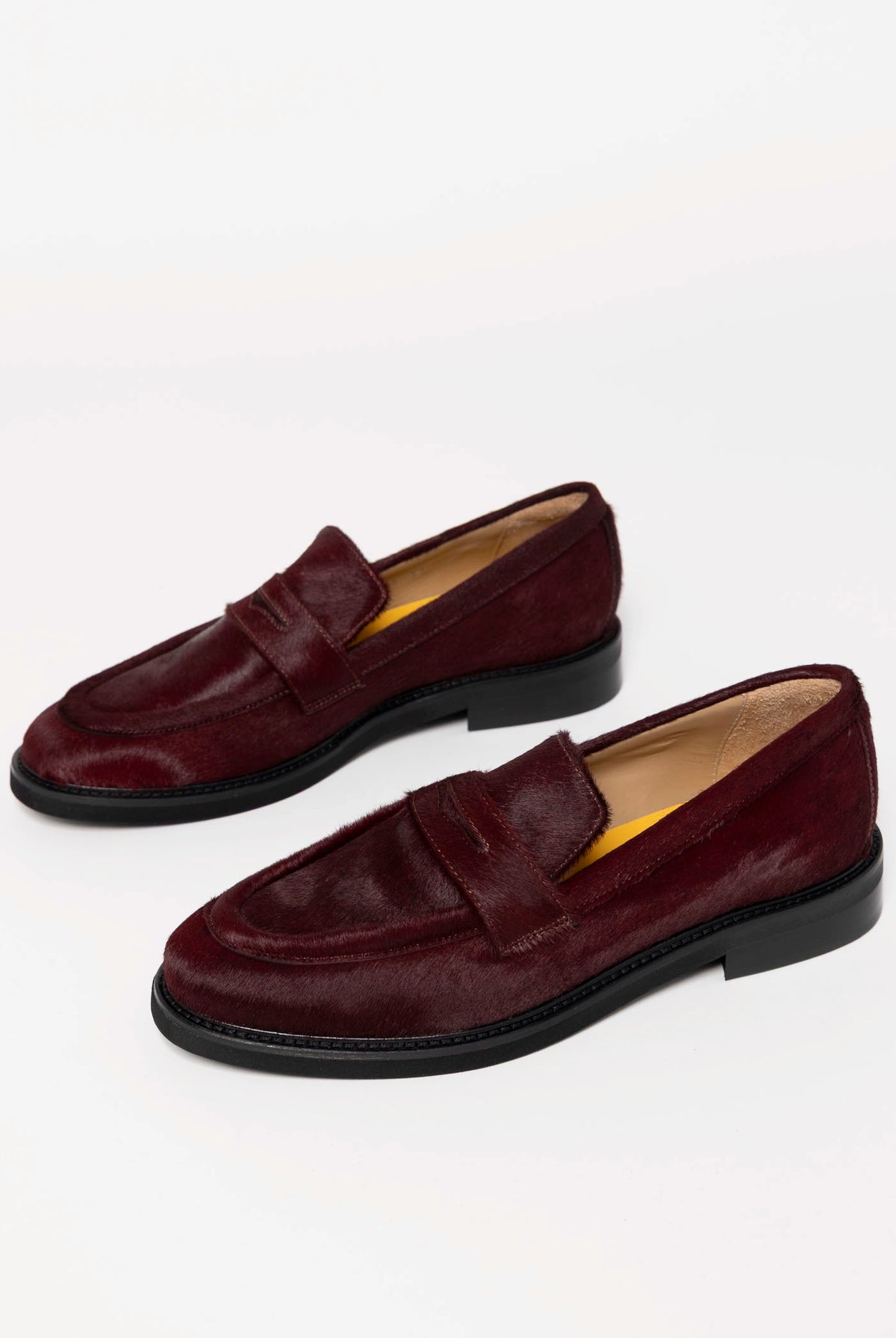 swatch_Bordo Haircalf l'idea haircalf penny loafer