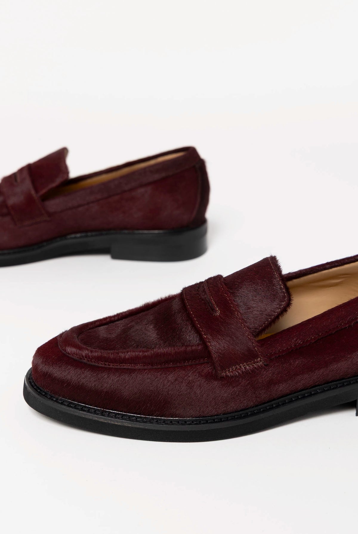 swatch_Bordo Haircalf l'idea haircalf penny loafer