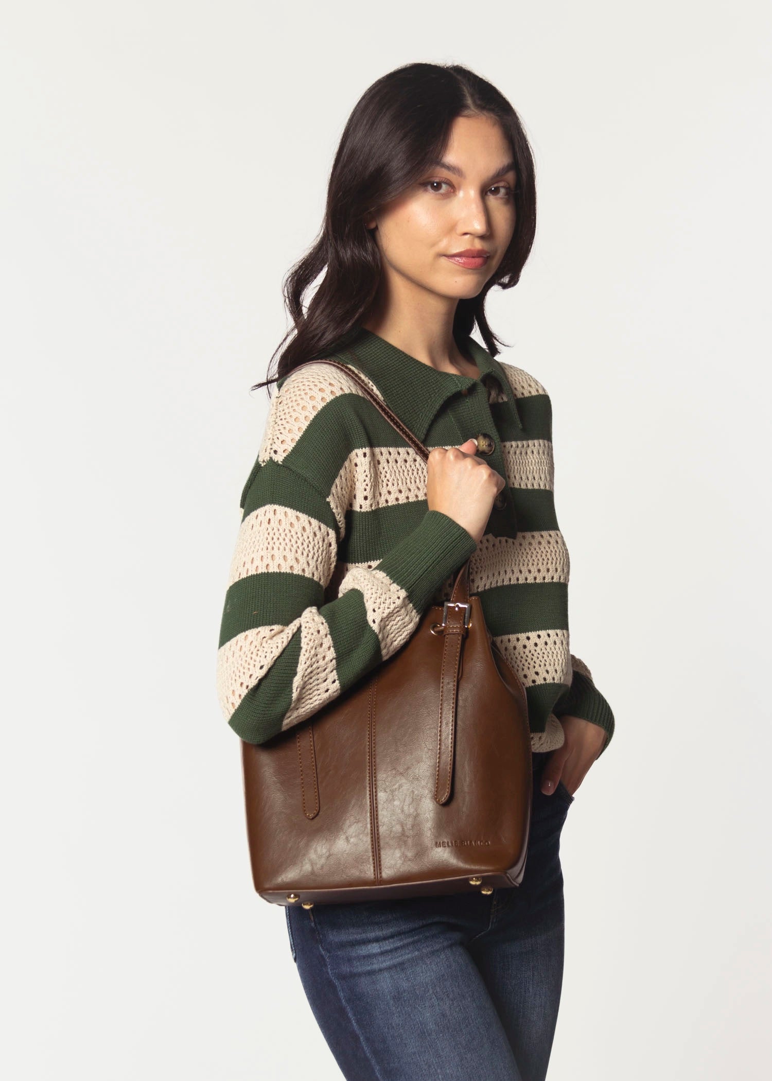 swatch_Espresso bucket bag handbags