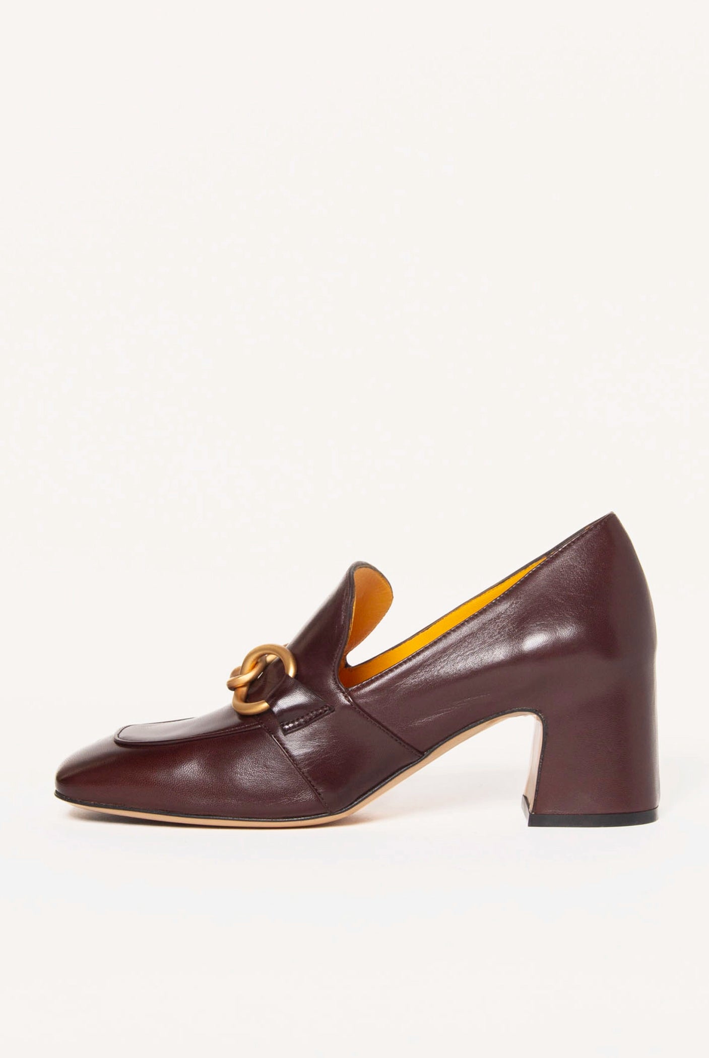 swatch_Brown Leather heeled loafer