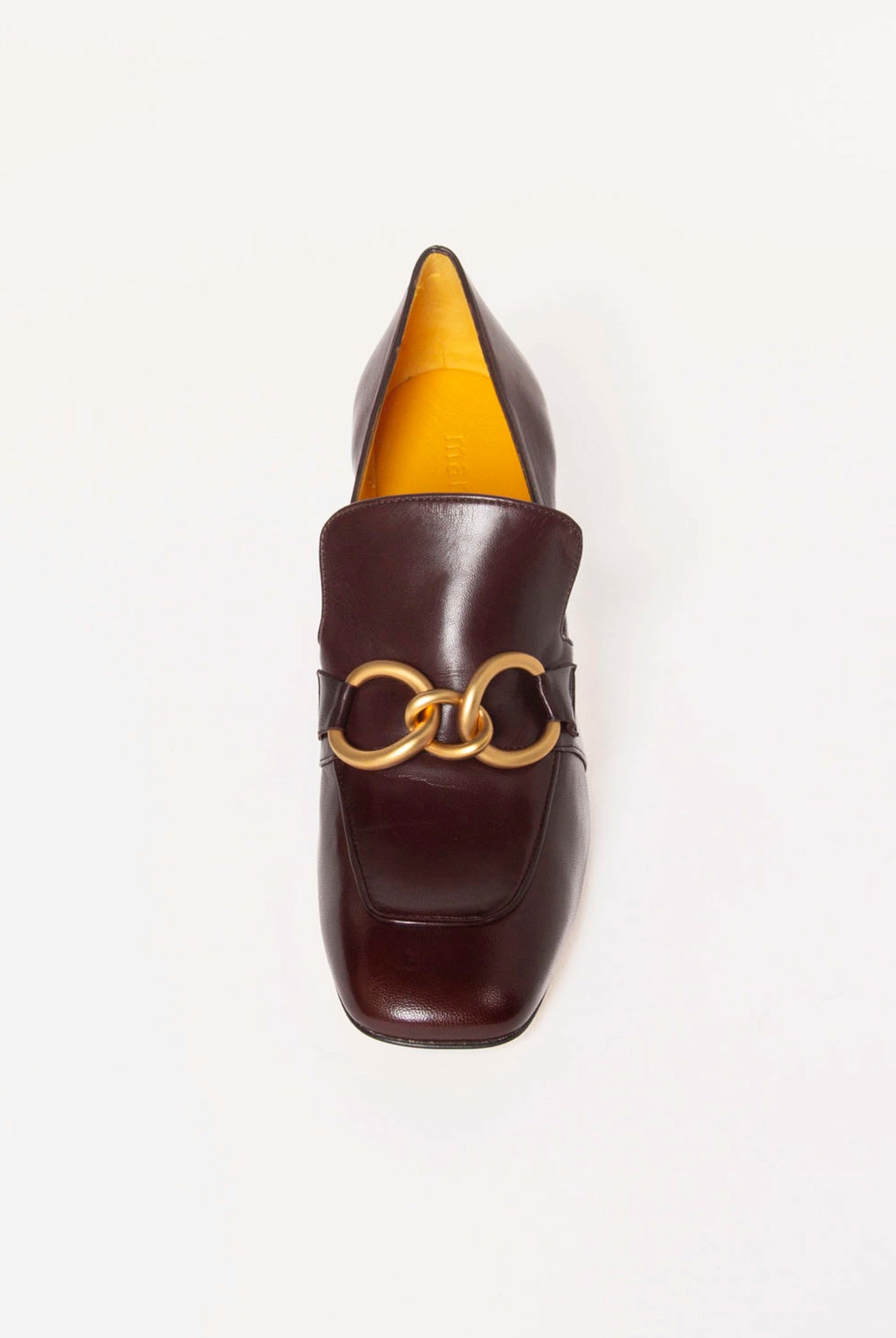 swatch_Brown Leather heeled loafer
