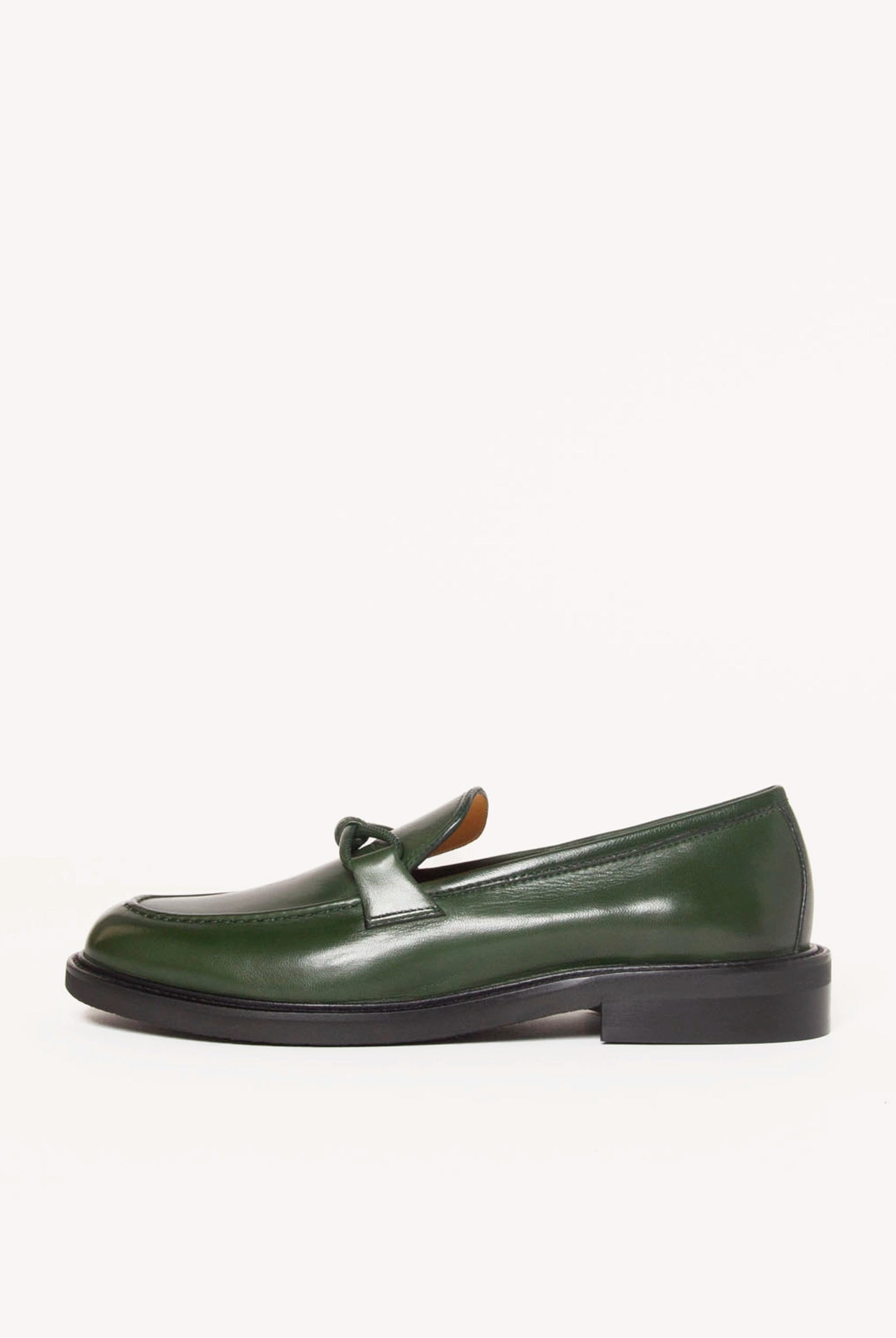 swatch_Dark Green Leather loafer