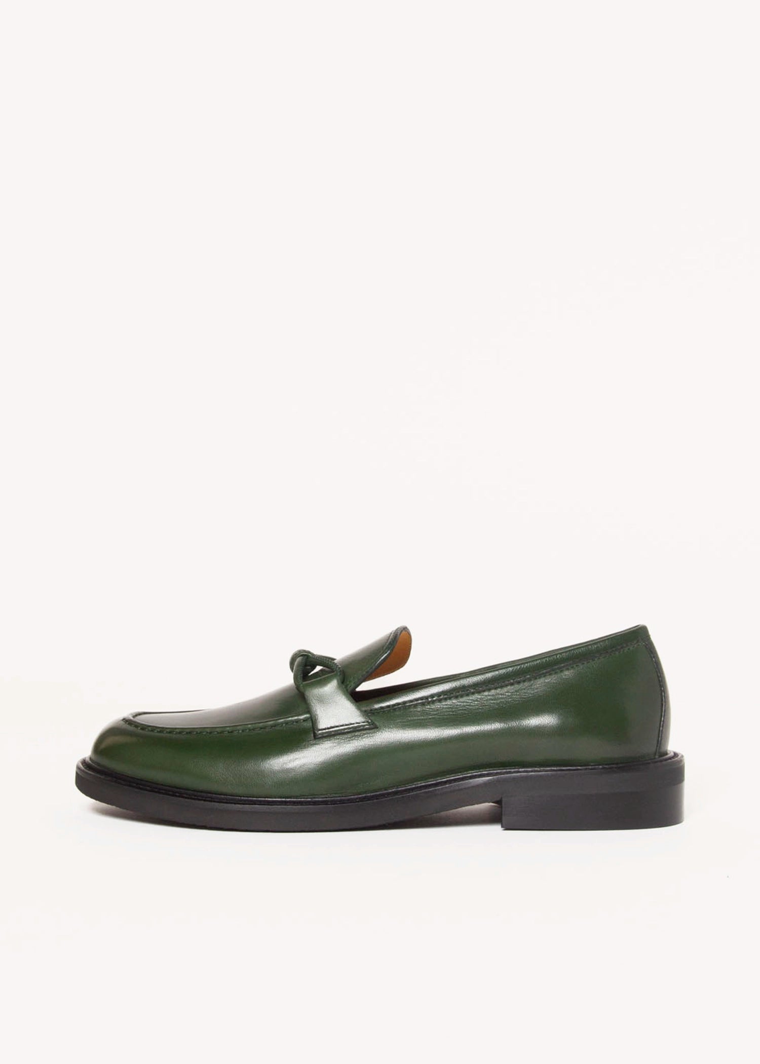 swatch_Dark Green Leather loafer