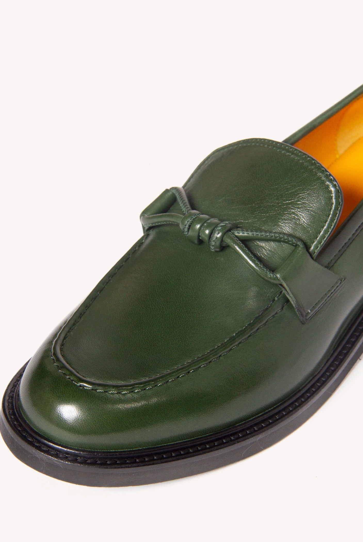 swatch_Dark Green Leather loafer