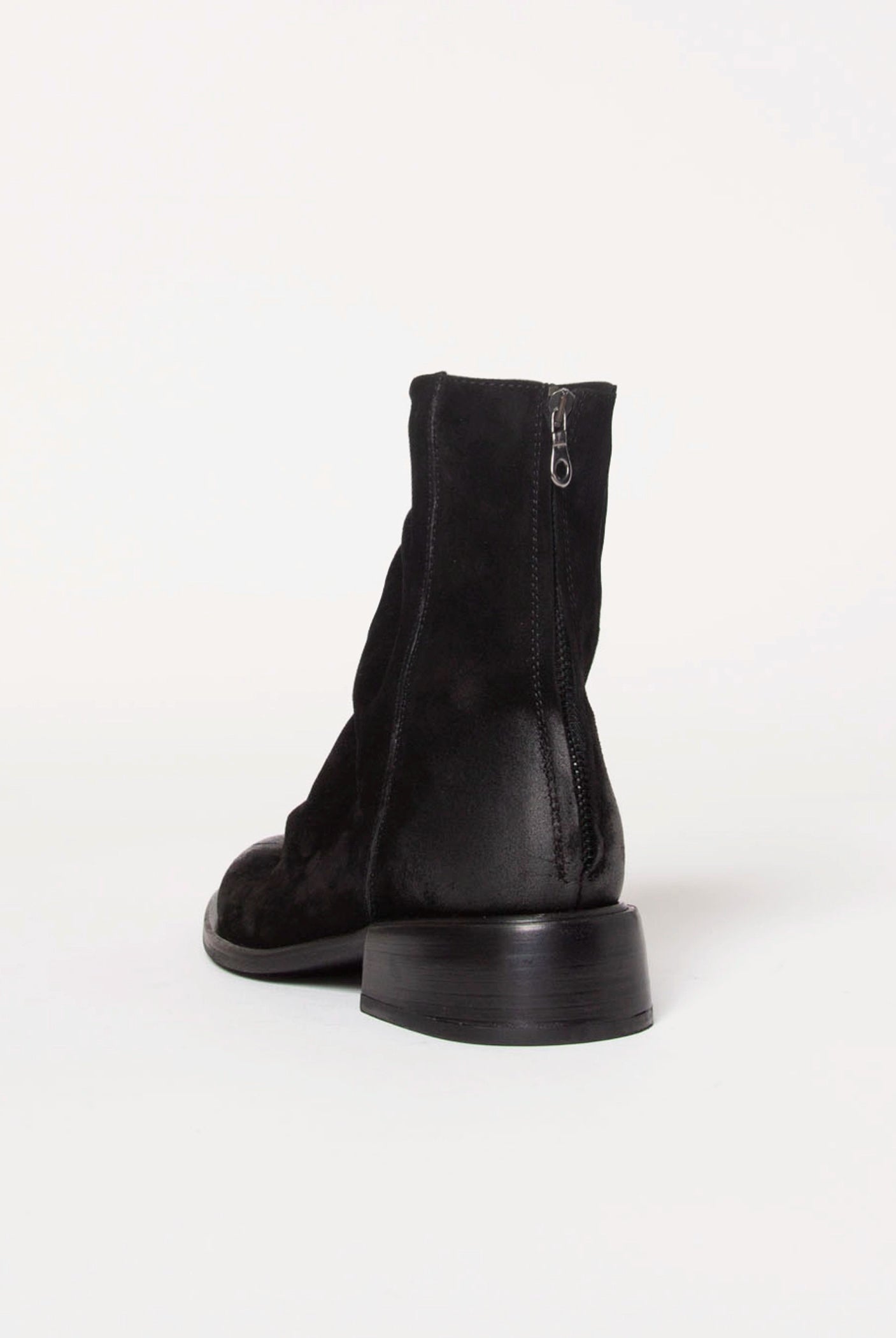 swatch_Black Suede ankle boot
