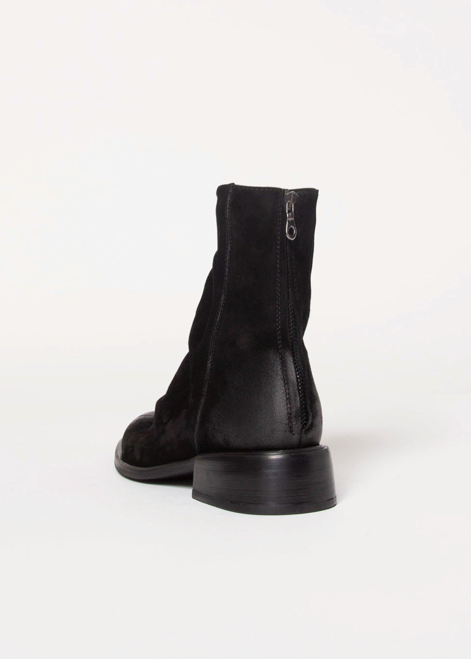 swatch_Black Suede ankle boot