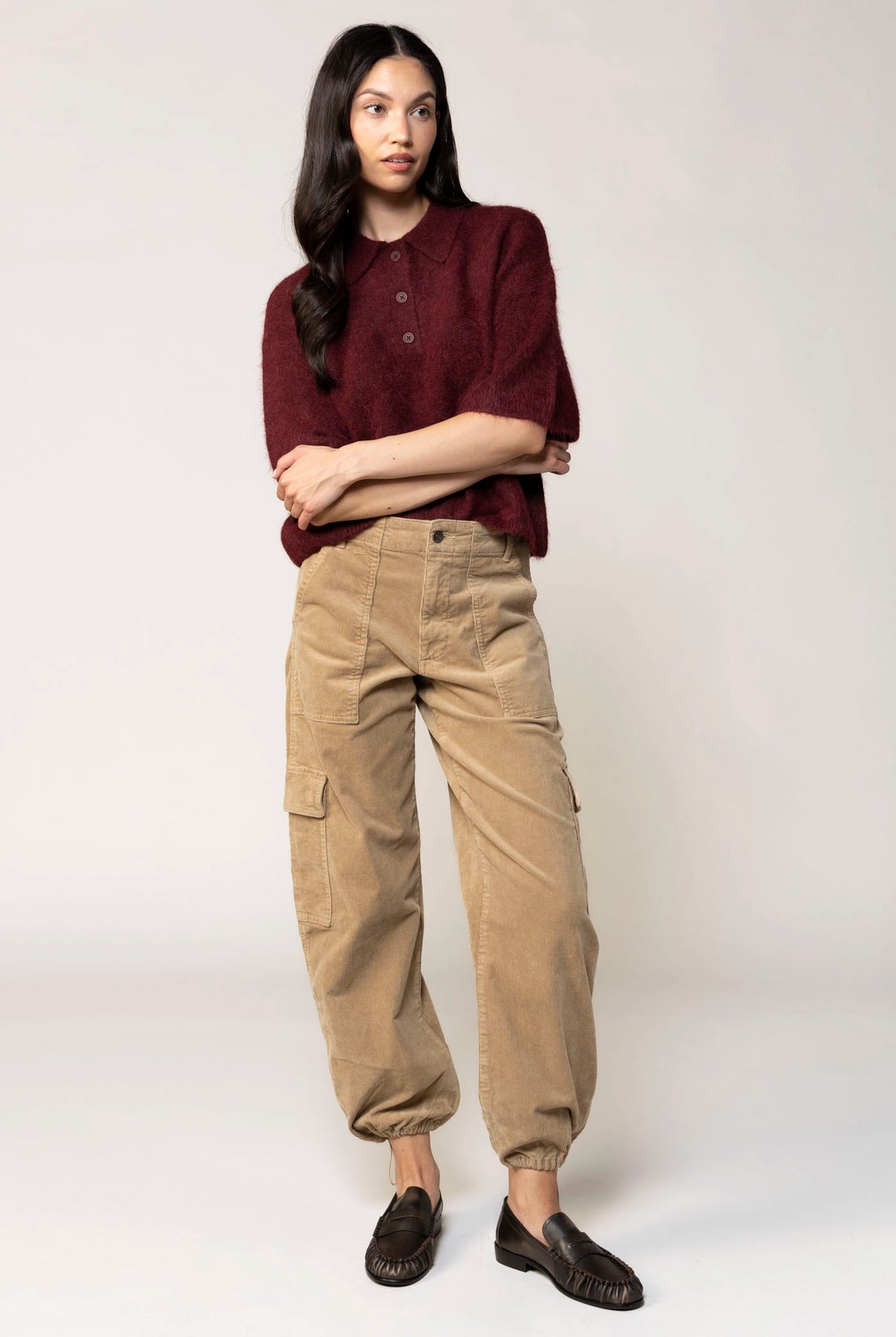 swatch_Camel pistola denim honor utility cargo corduroy pant