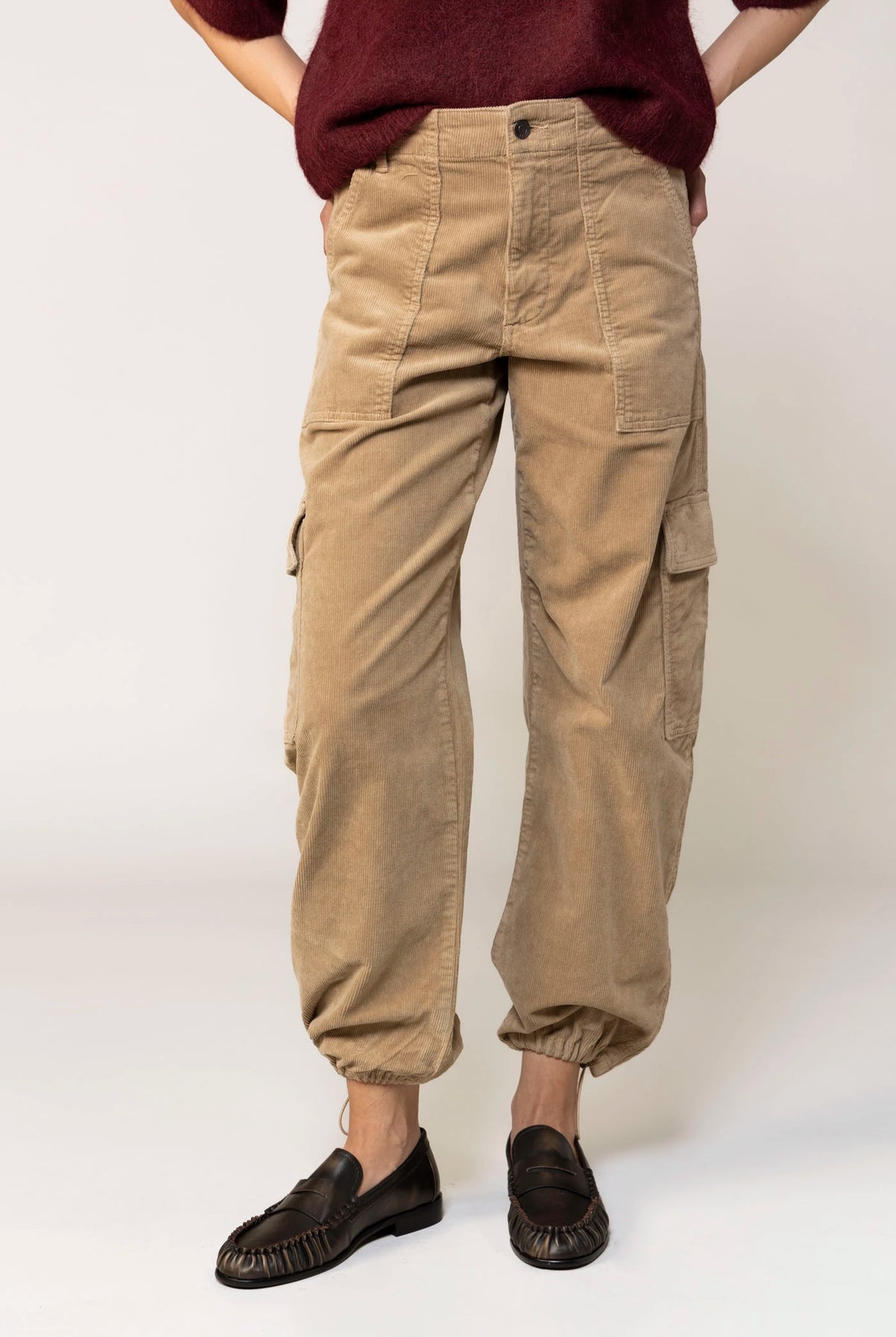 swatch_Camel pistola denim honor utility cargo corduroy pant