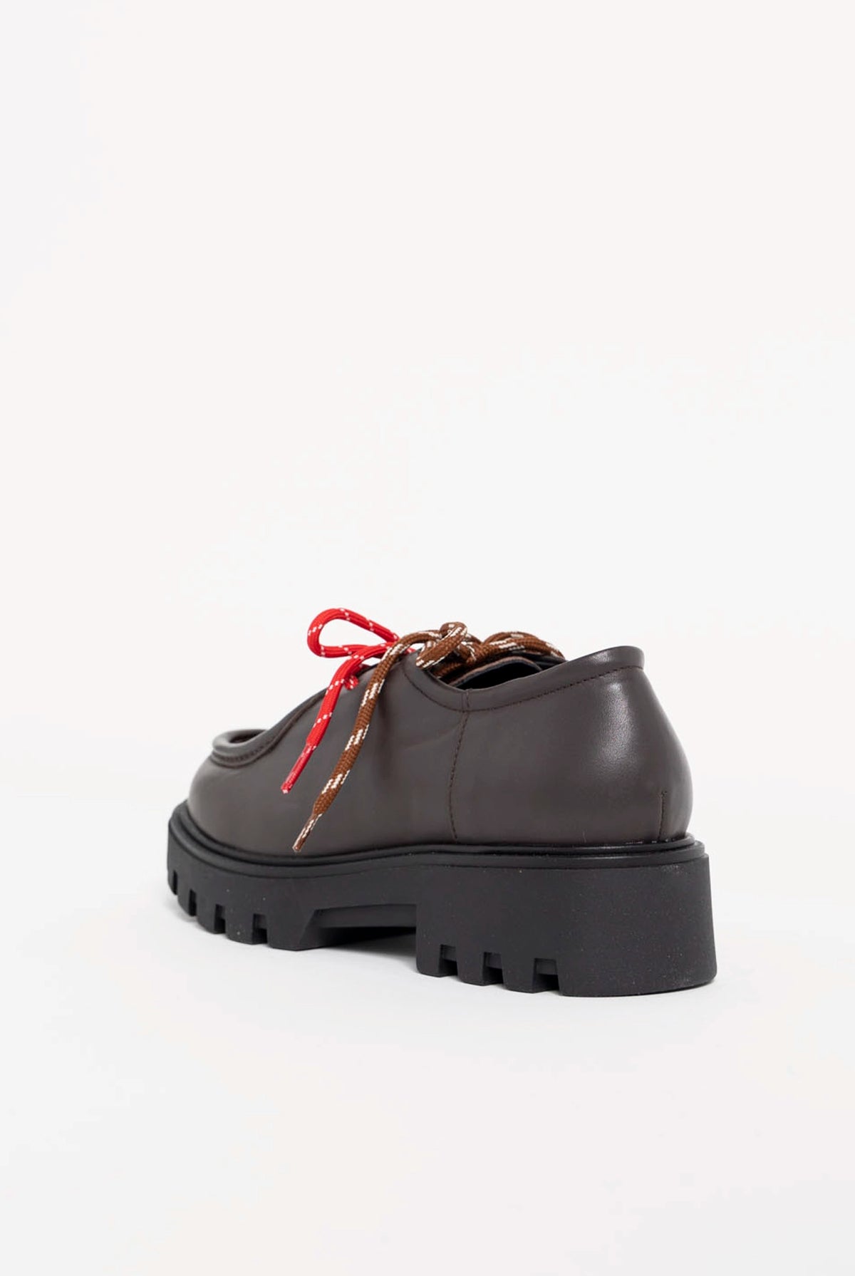 swatch_Chocolate Leather l'idea italian leather wallabee loafer