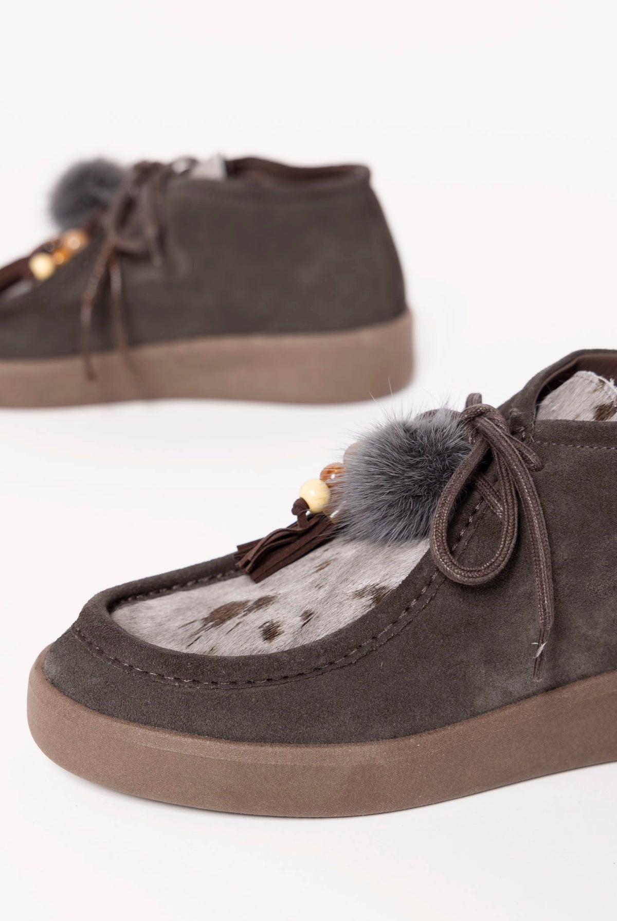 swatch_Grey Multi l'idea italian suede wallabee ankle boot