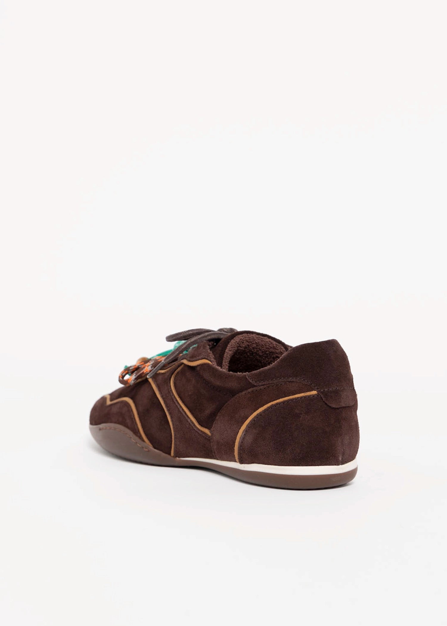 swatch_Chocolate Suede Italian suede sneakerina