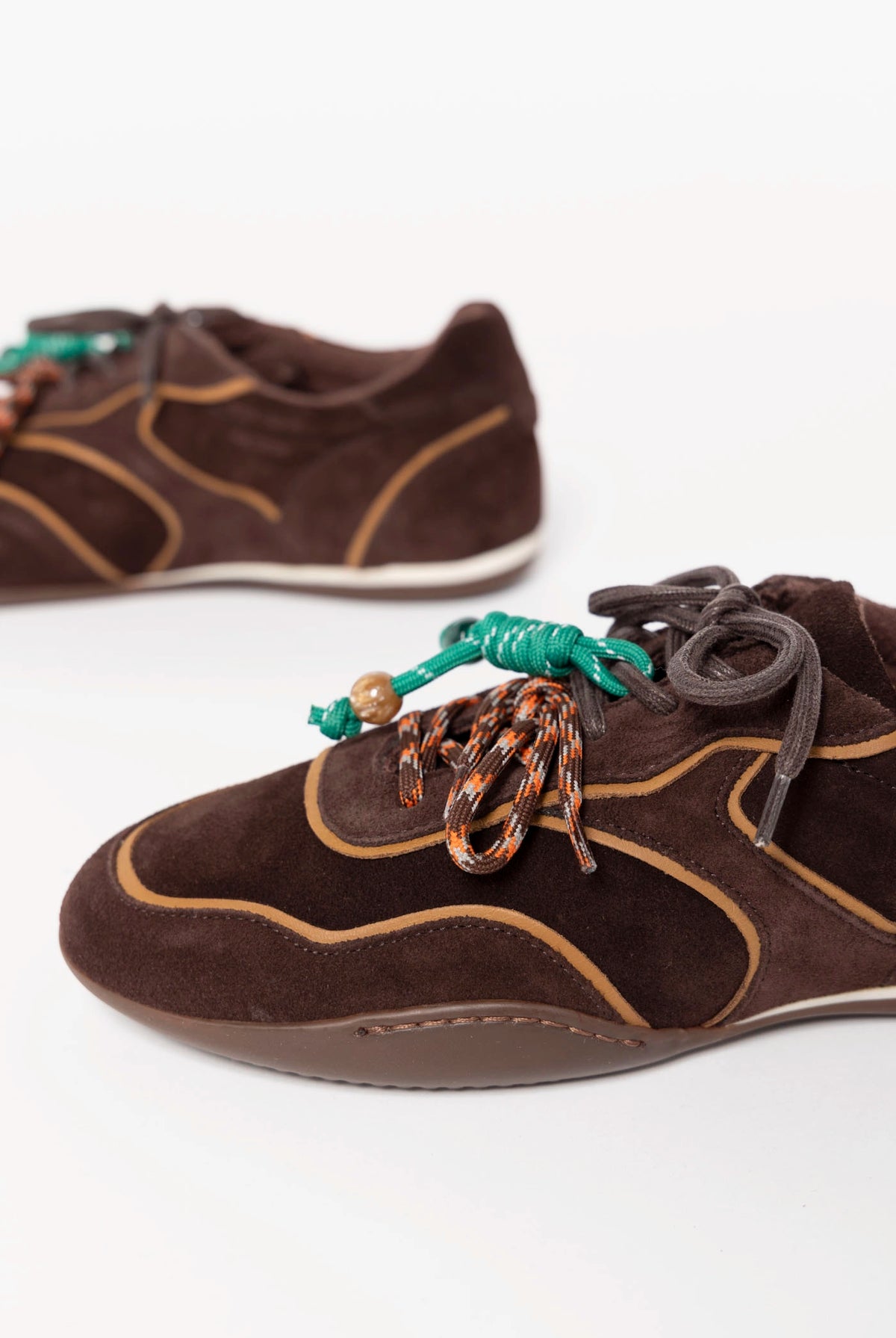 swatch_Chocolate Suede Italian suede sneakerina