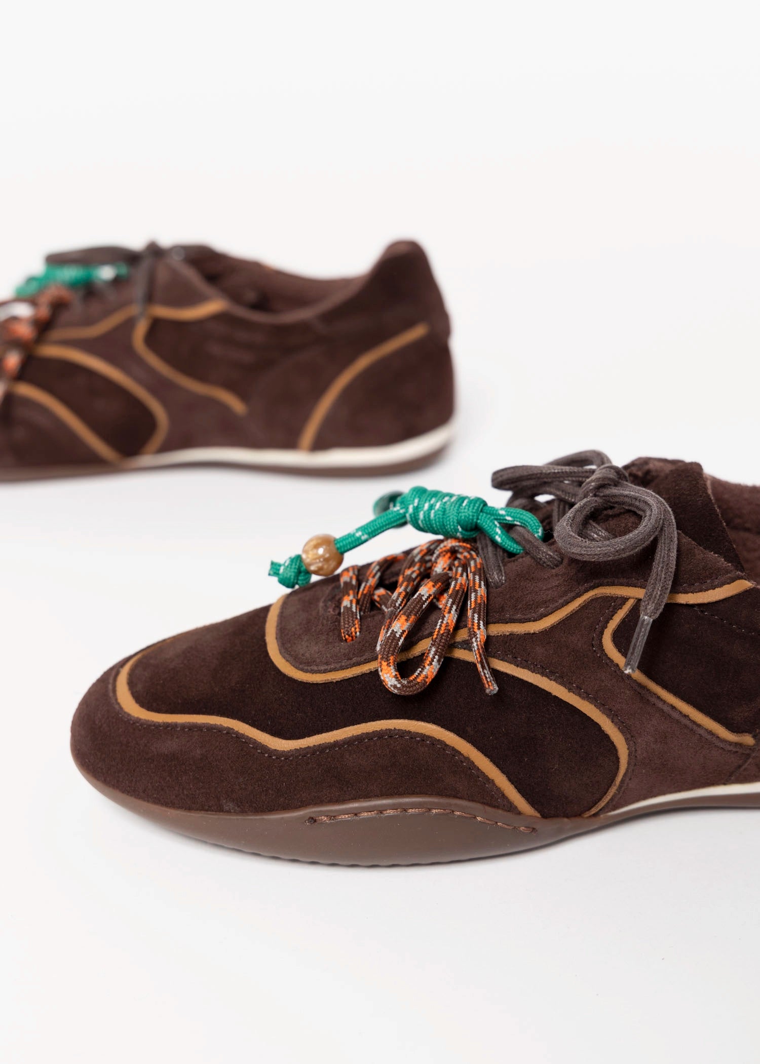 swatch_Chocolate Suede Italian suede sneakerina