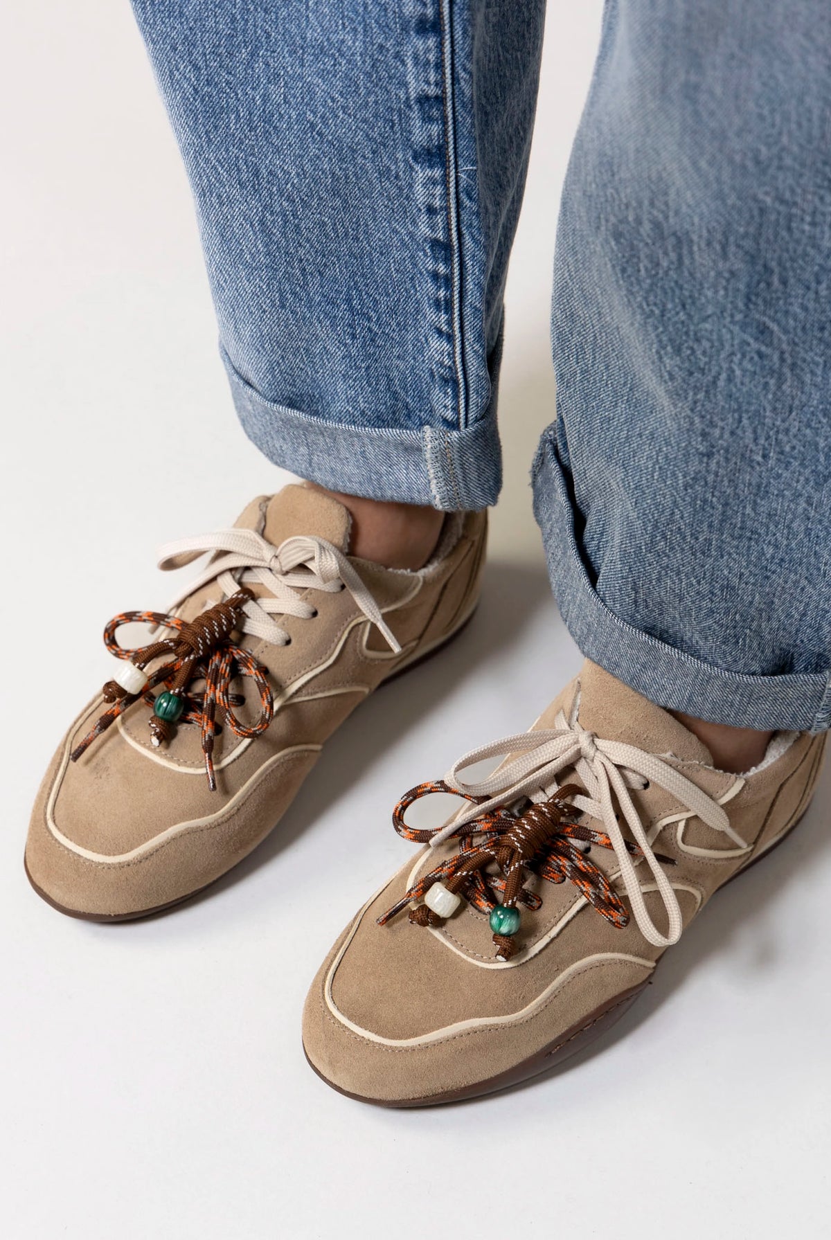 swatch_Taupe Suede Italian suede sneakerina