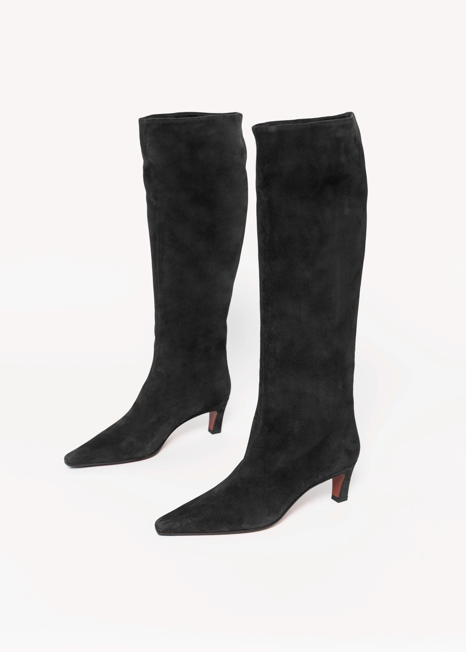 swatch_Black Suede roberto festa fredine italian suede knee-high boot