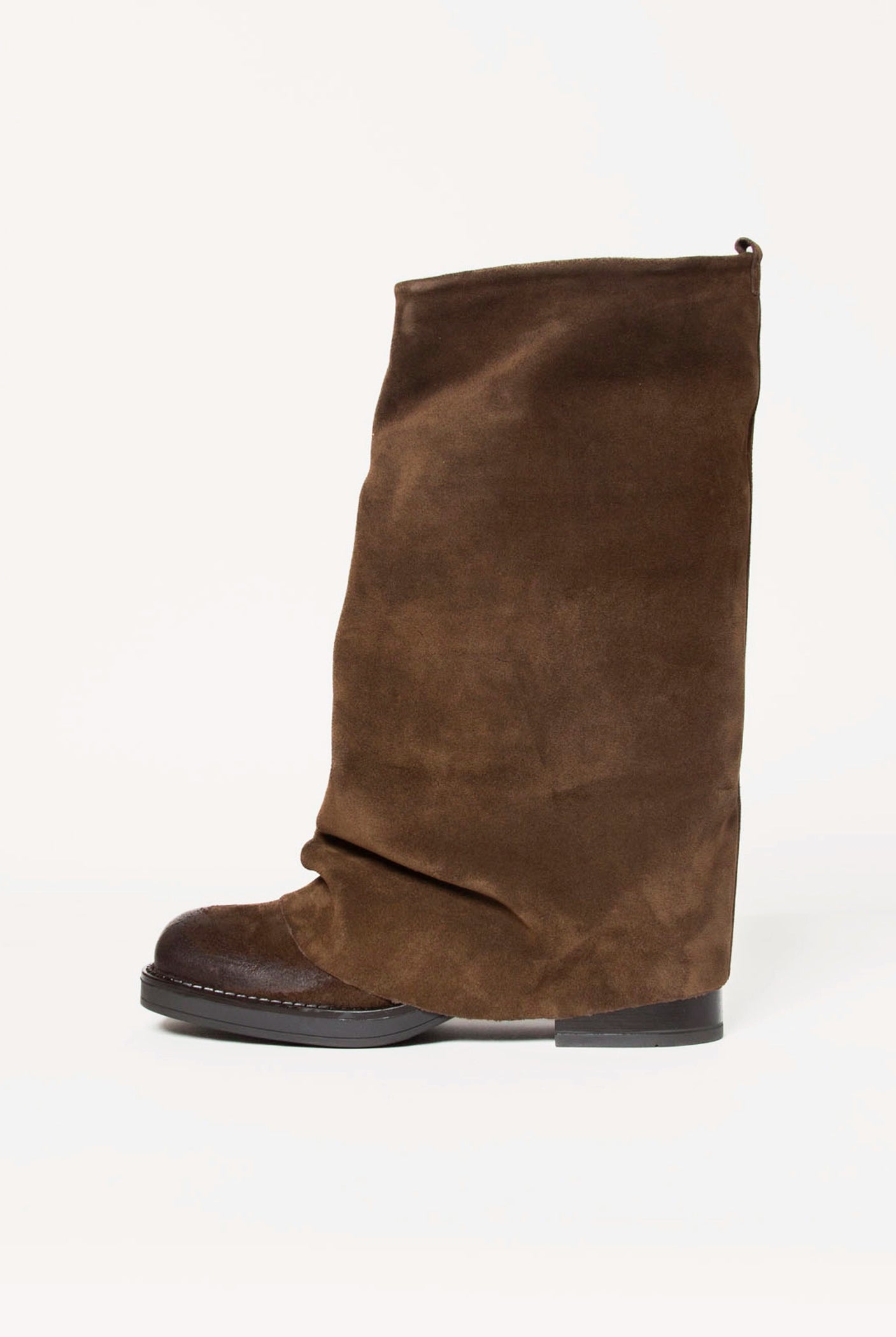swatch_Brown Suede foldover boot