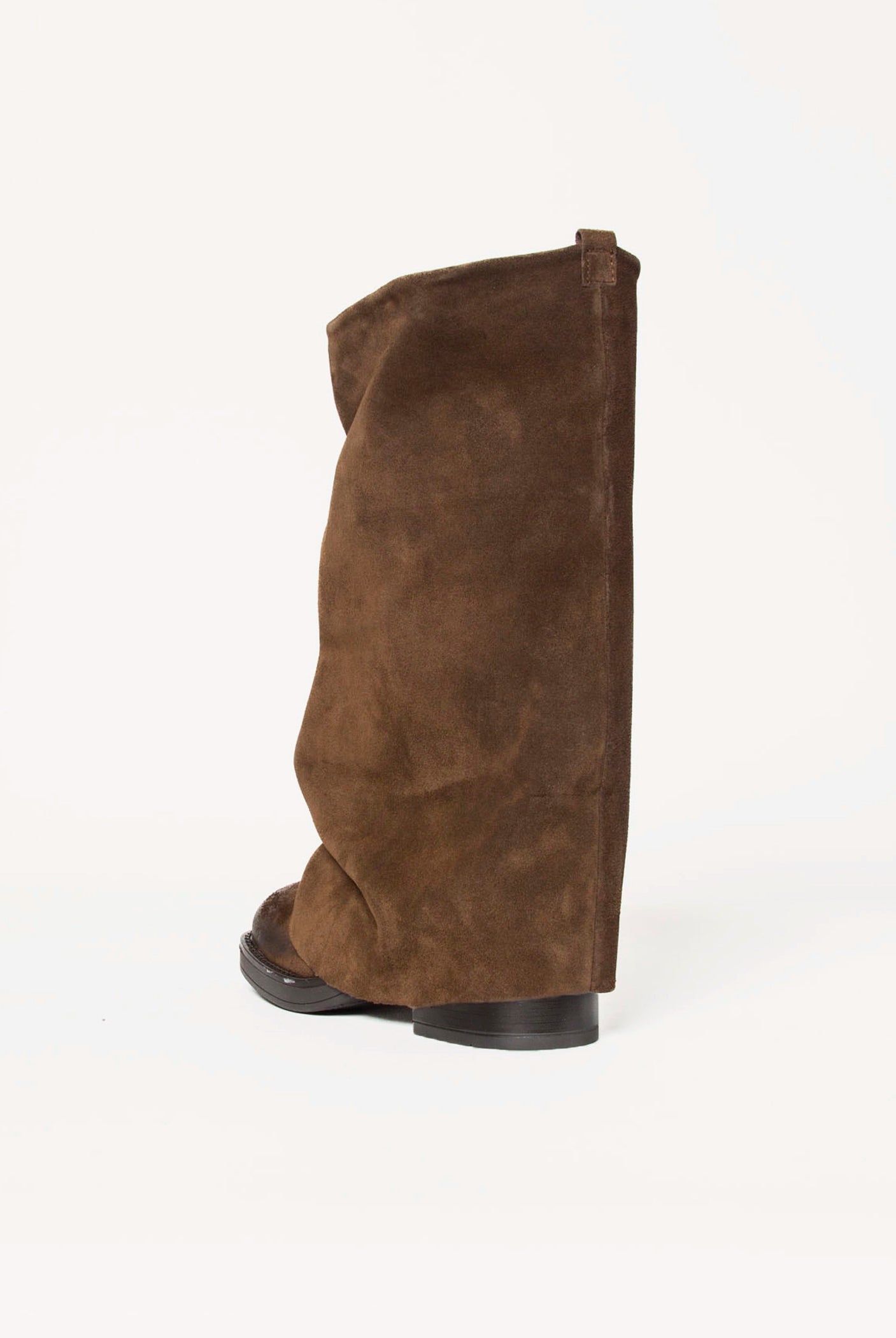swatch_Brown Suede foldover boot