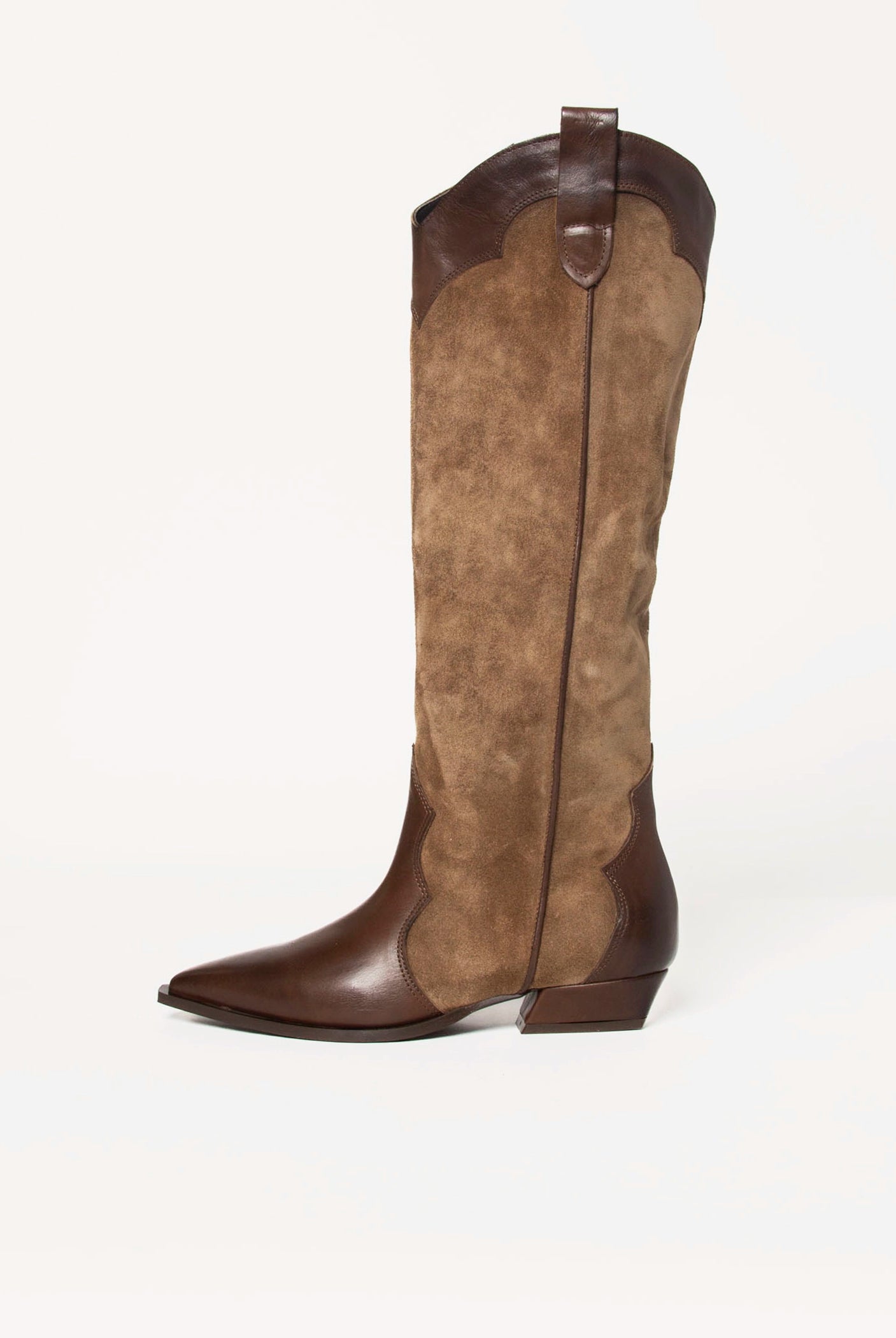 swatch_Tobacco Suede tall western boot