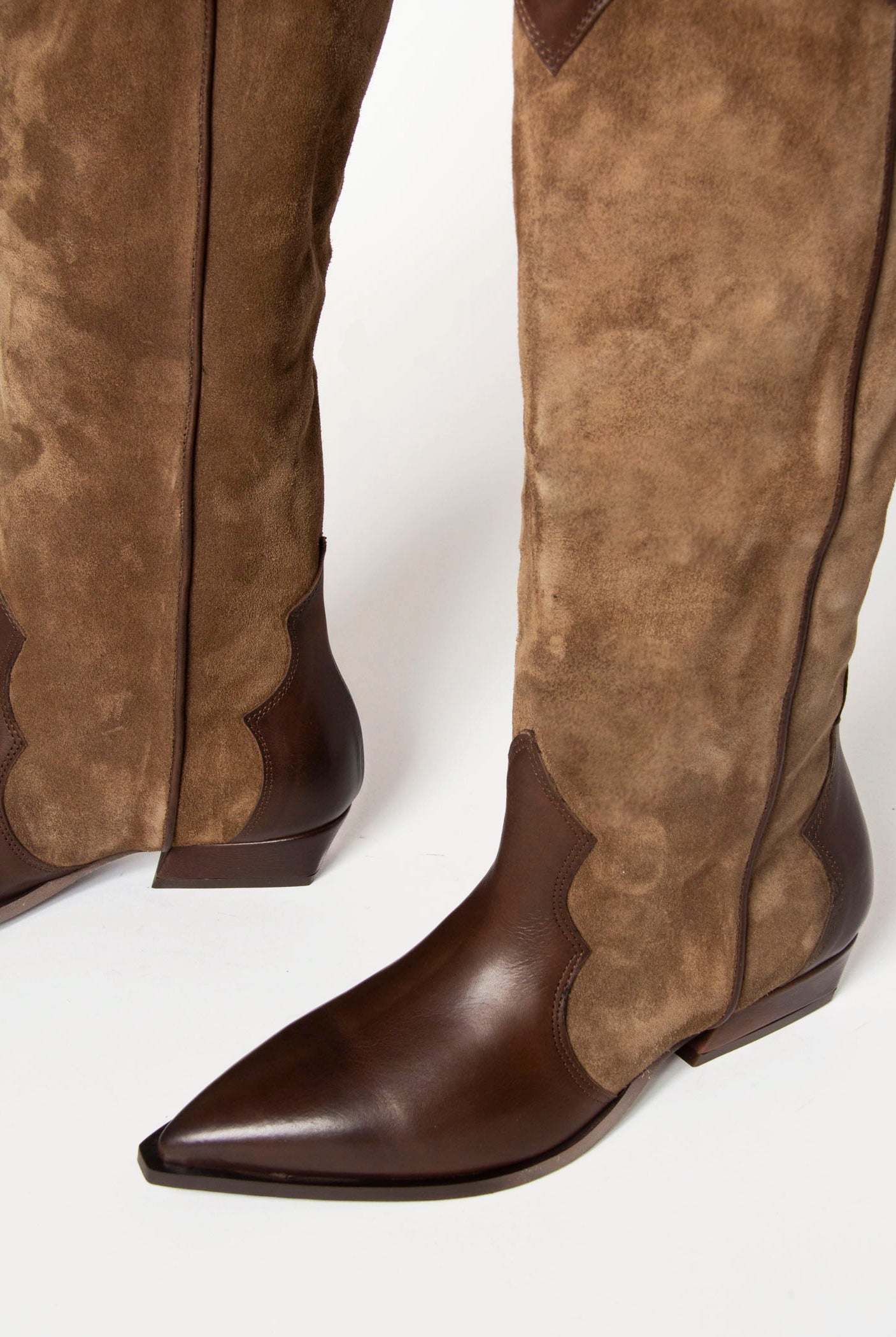 swatch_Tobacco Suede tall western boot