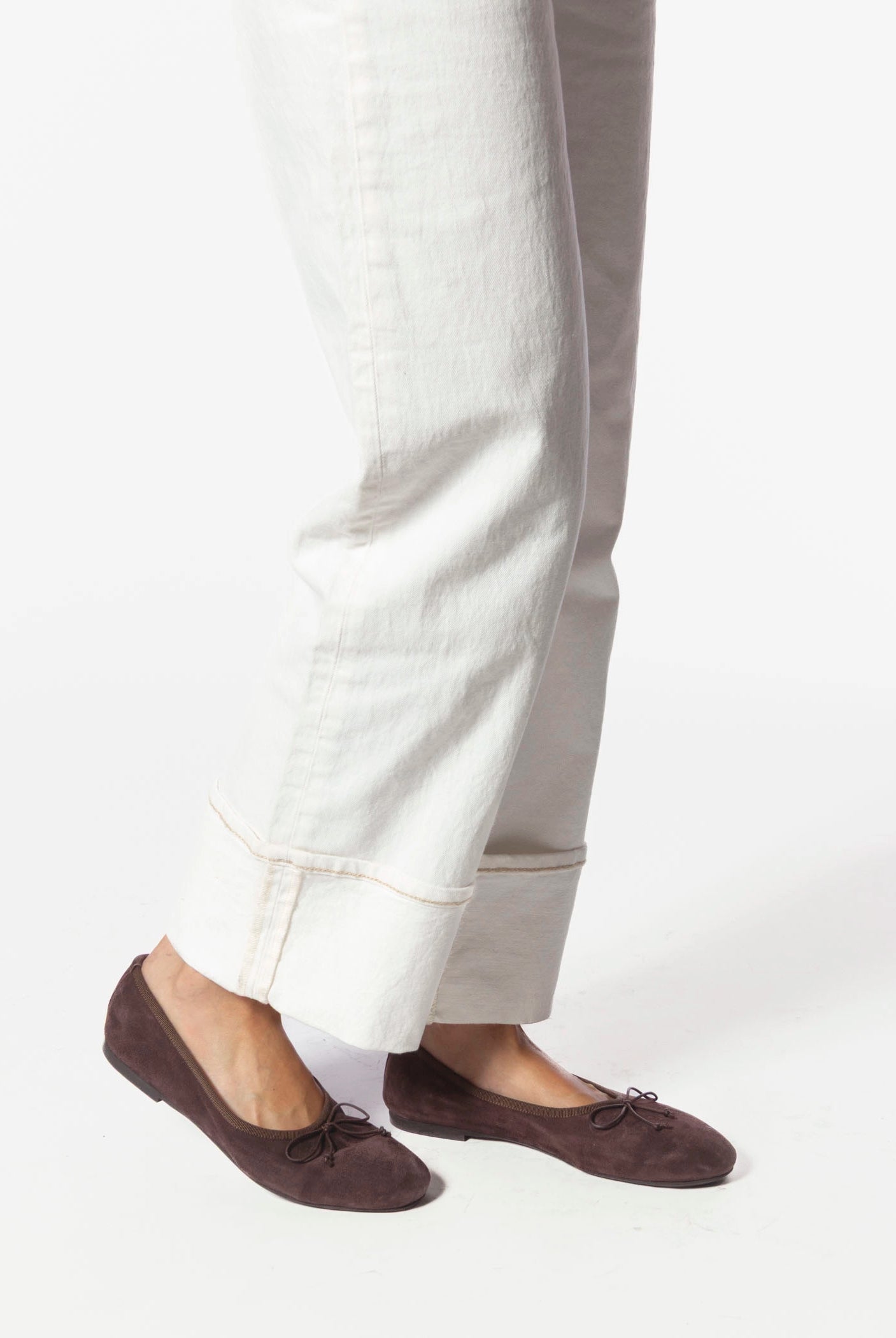 swatch_Brown Suede ballet flat shoes