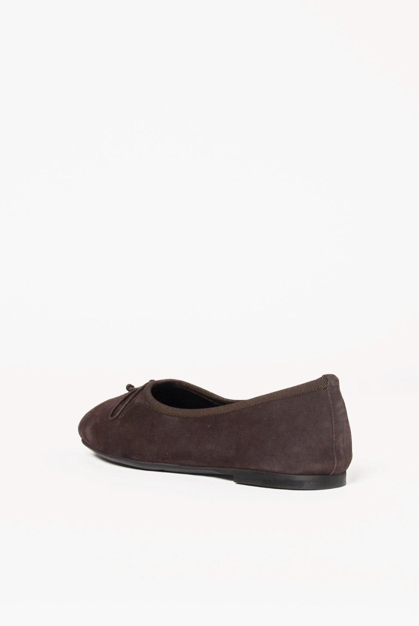 swatch_Brown Suede ballet flat shoes