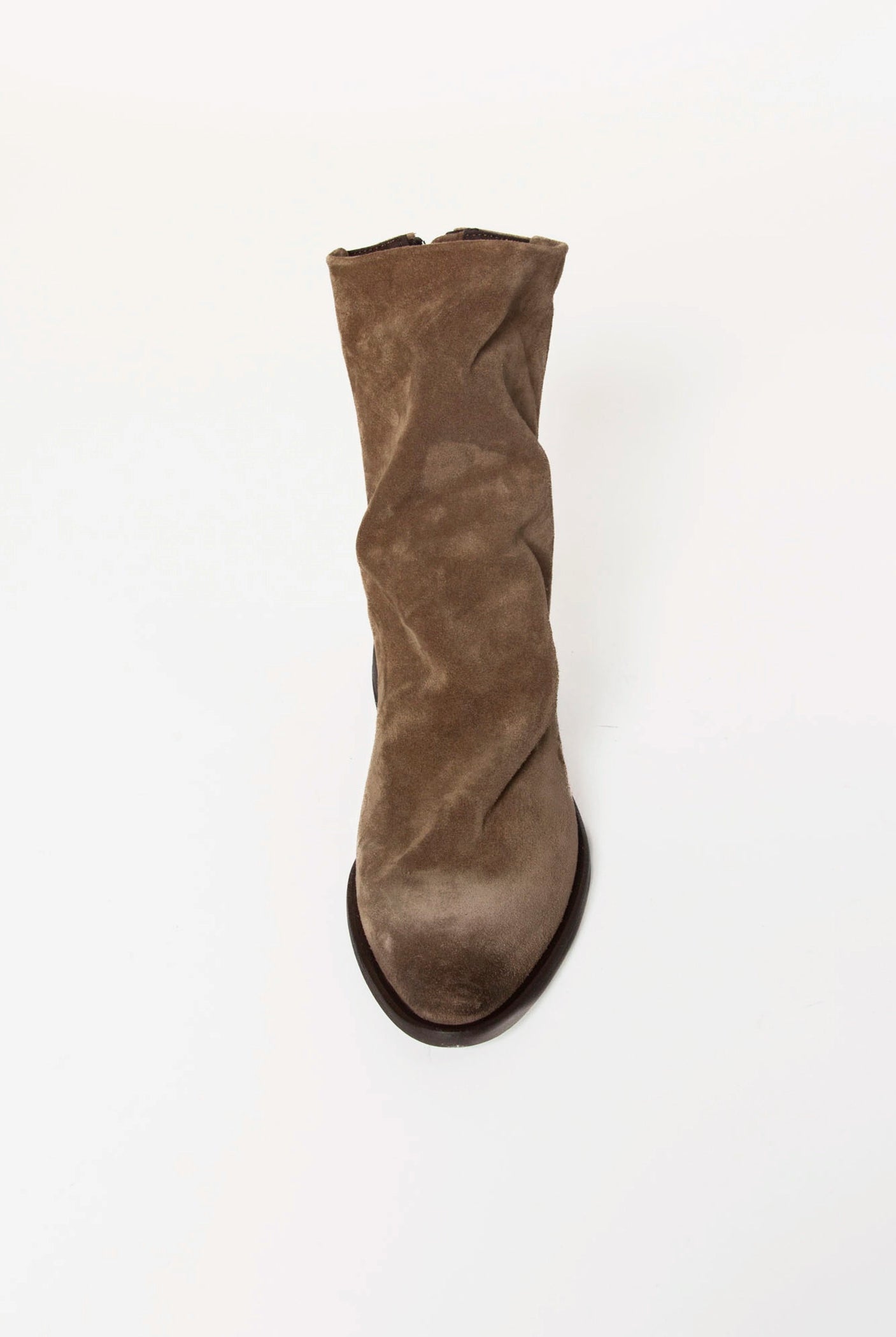 swatch_Sesame Suede l'idea ruched ankle boot