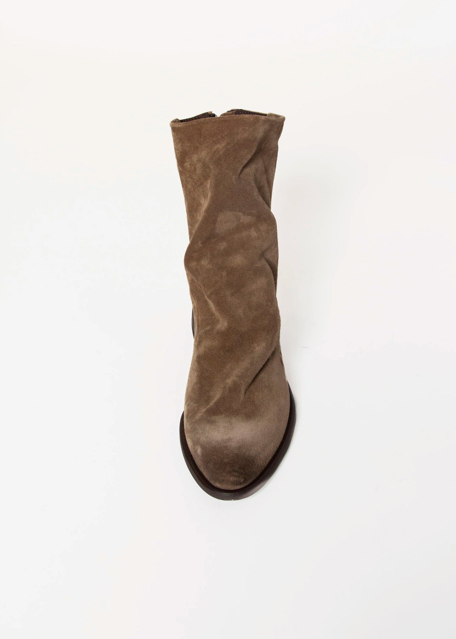 swatch_Sesame Suede l'idea ruched ankle boot