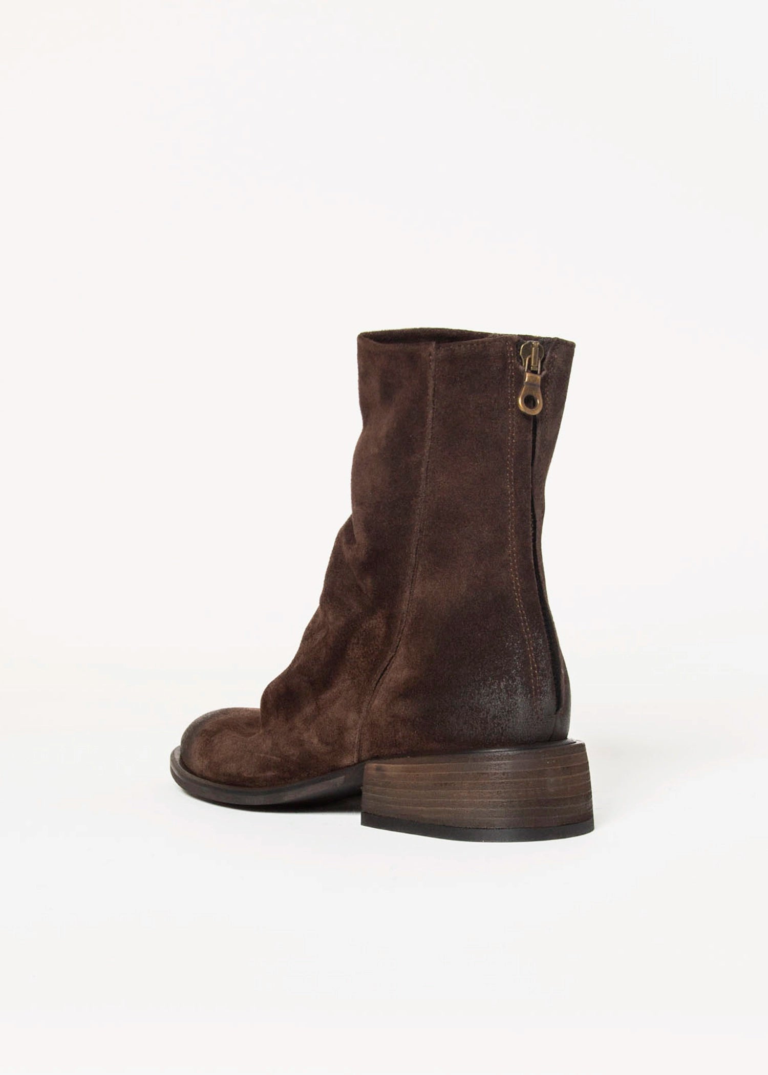 swatch_Chocolate Suede ankle boot