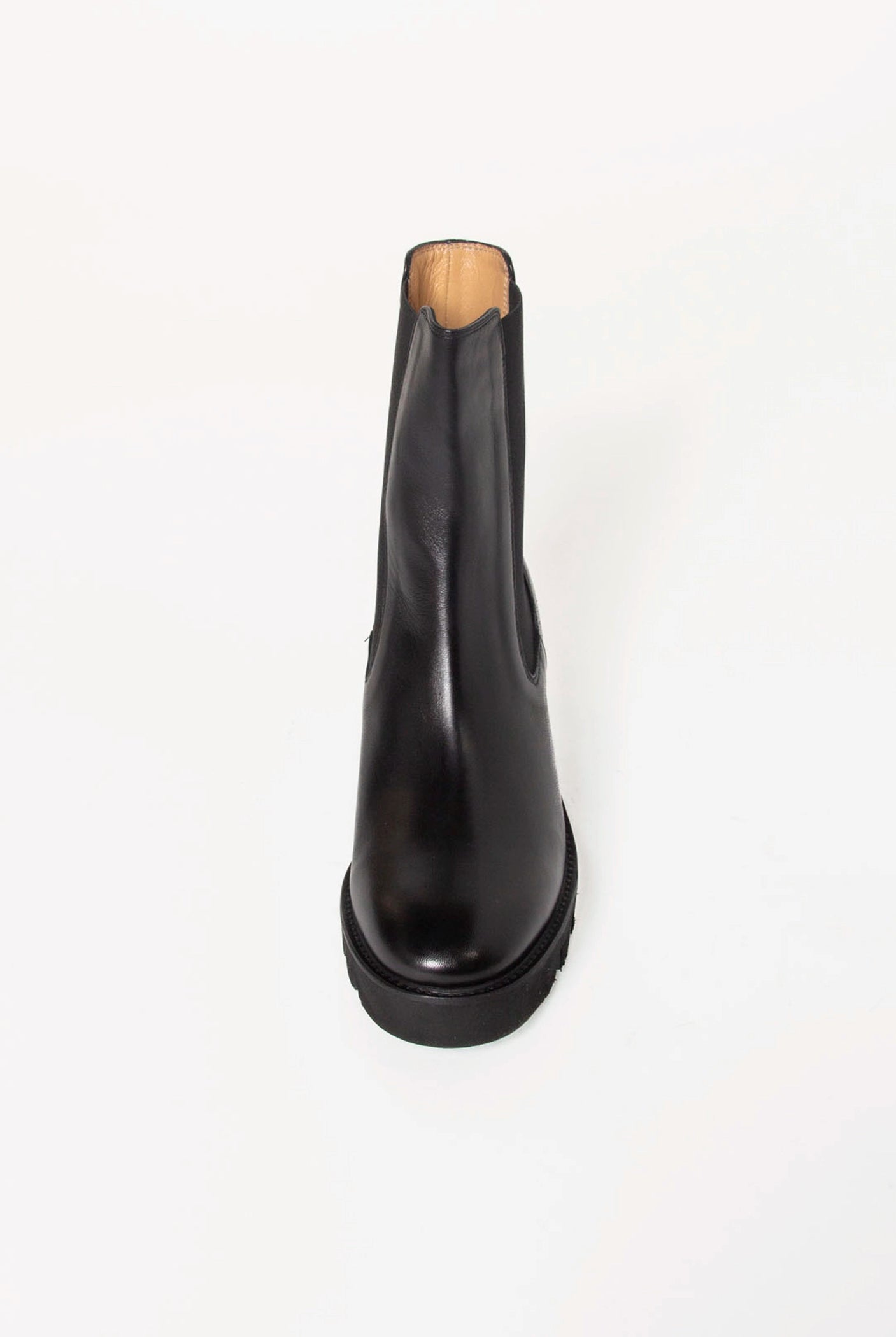 swatch_Black Leather chelsea boot shoes