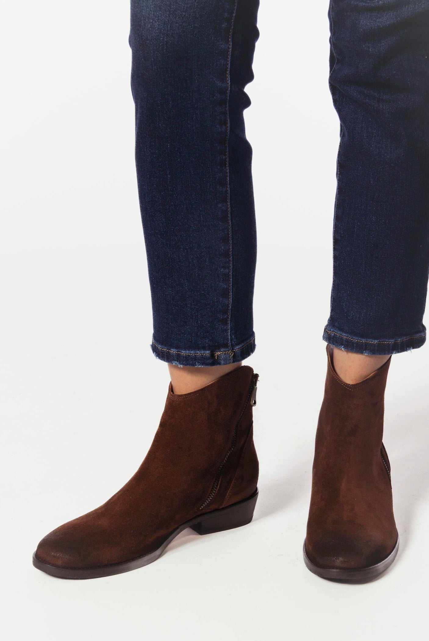 swatch_Brown Suede ankle boot shoes
