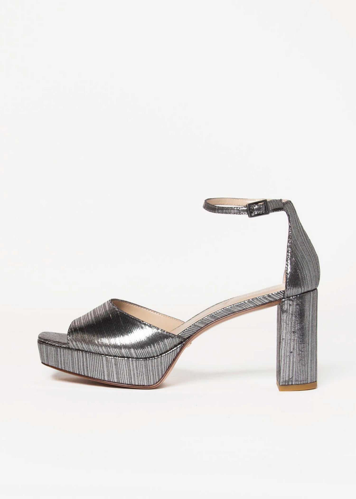 swatch_Pewter pearly platform sandal shoes
