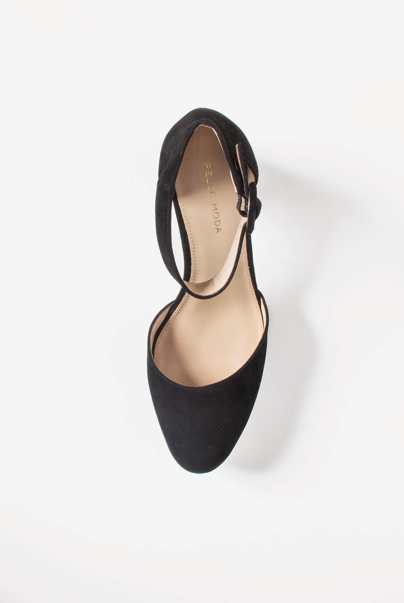 swatch_Black Suede lenor platform heel shoes