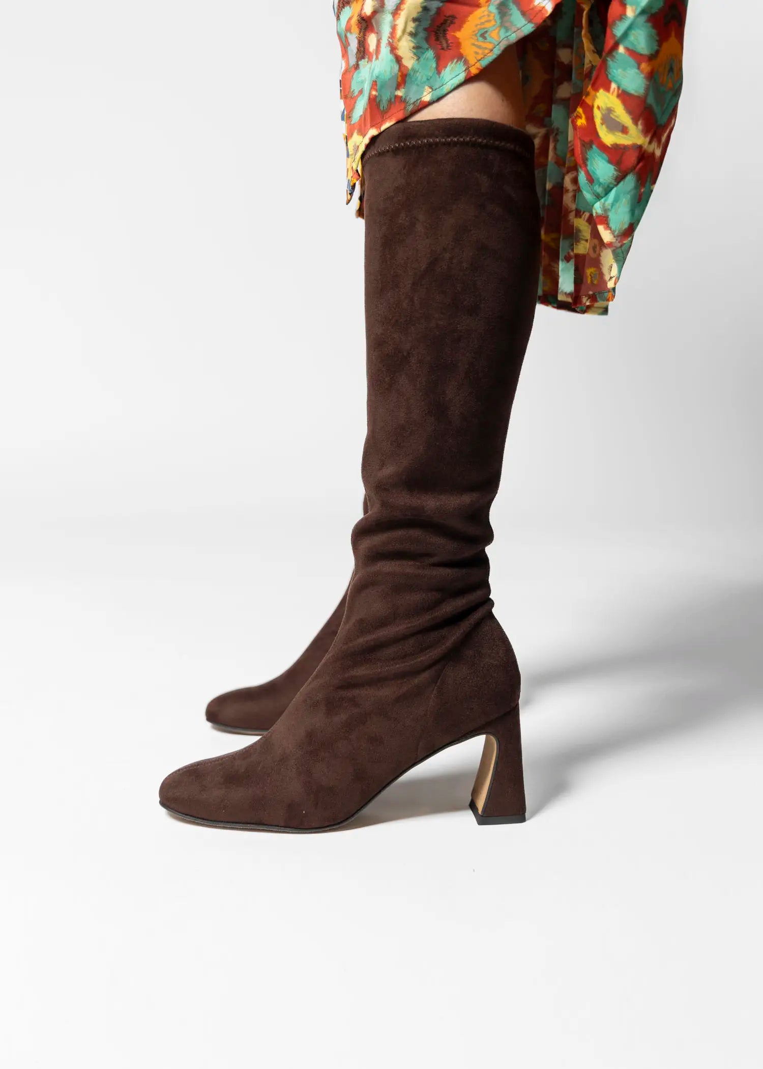 swatch_dark brown jaelta stretch boot boots