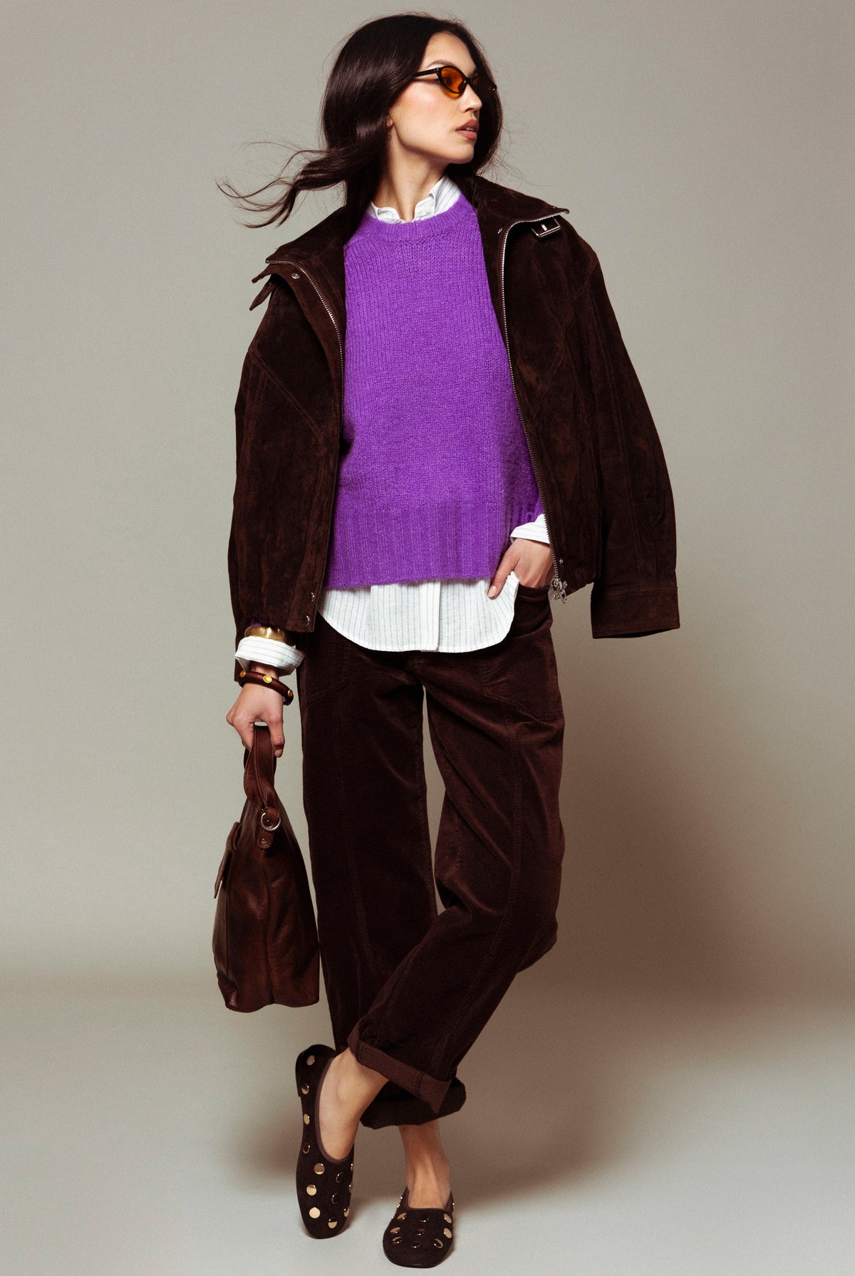 swatch_Dark Brown latico bianca leather crossbody bag
