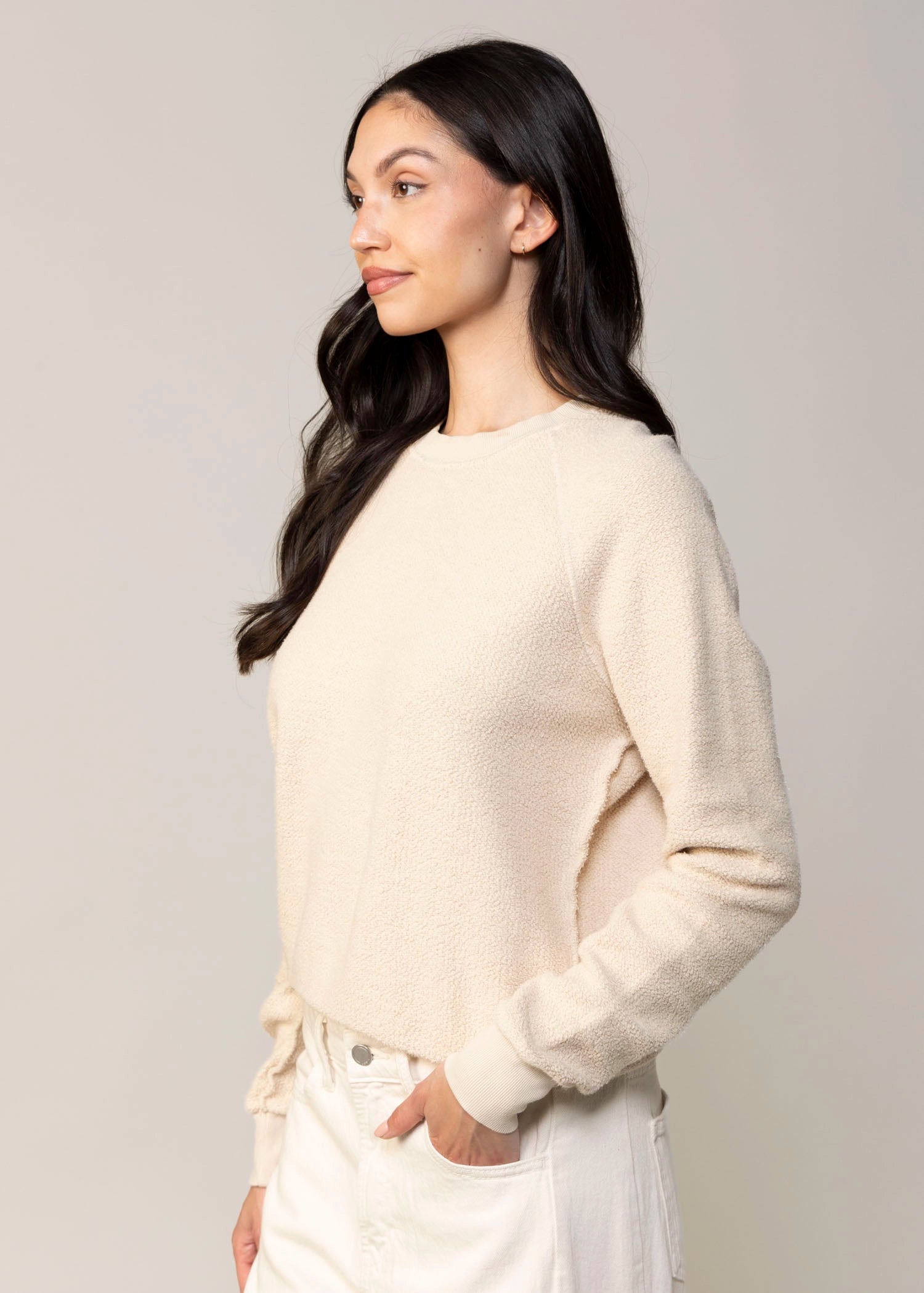 swatch_Whitecap Grey perfect white tee ziggy reverse fleece sweatshirt