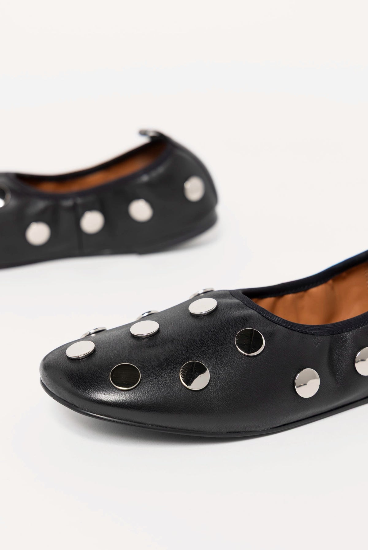 swatch_Black Leather angel alarcon felicia studded flat