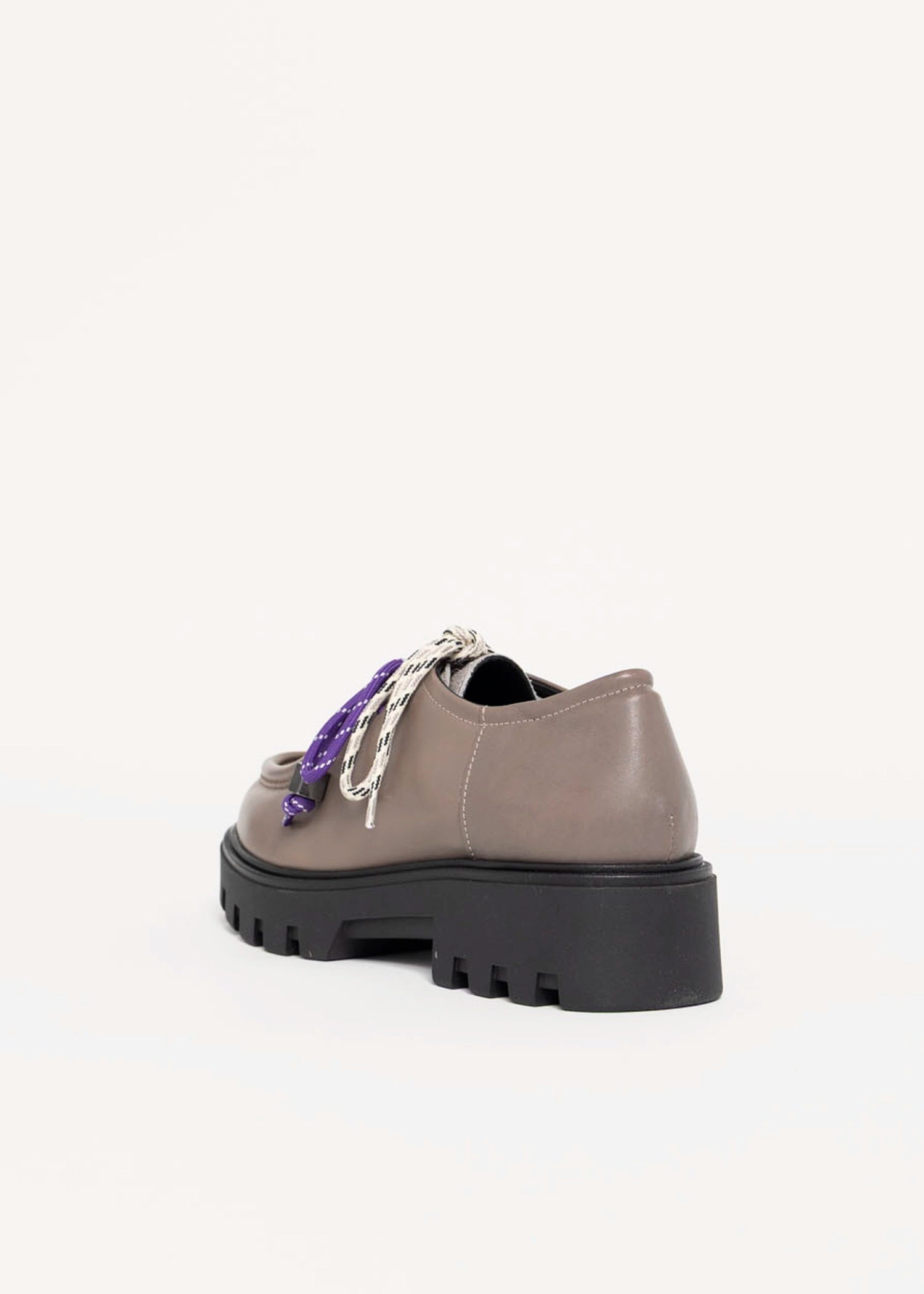 swatch_Grey Leather l'idea italian leather wallabee loafer