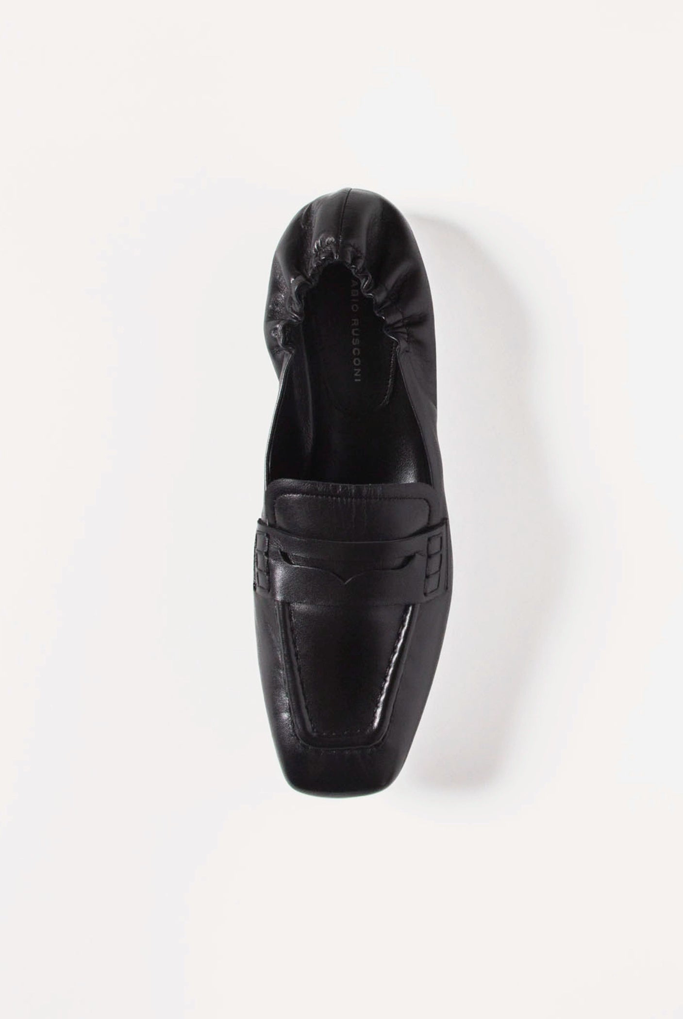 swatch_Black Leather driving moccasin loafers shoes