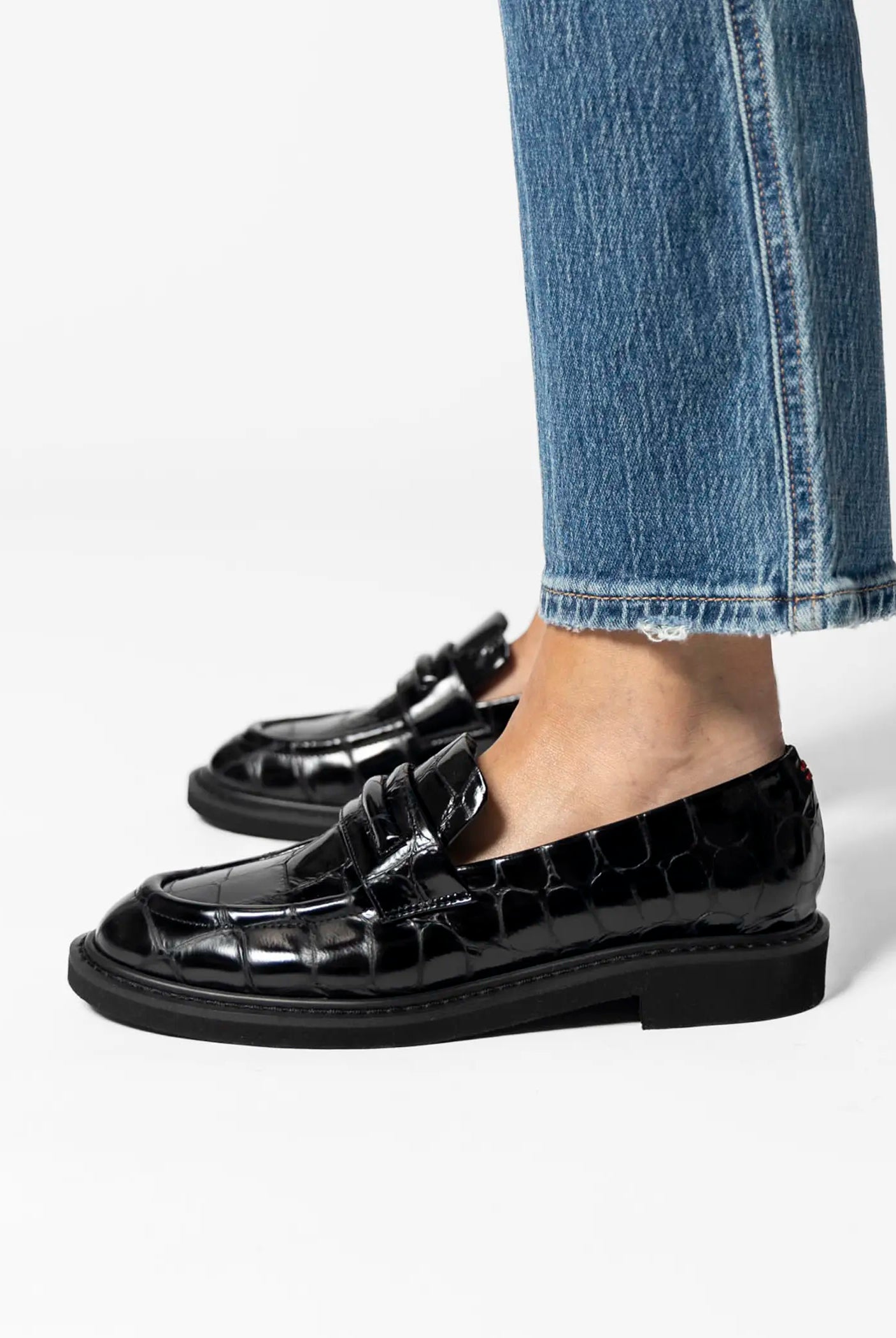 swatch_black leather loafer loafers and oxfords